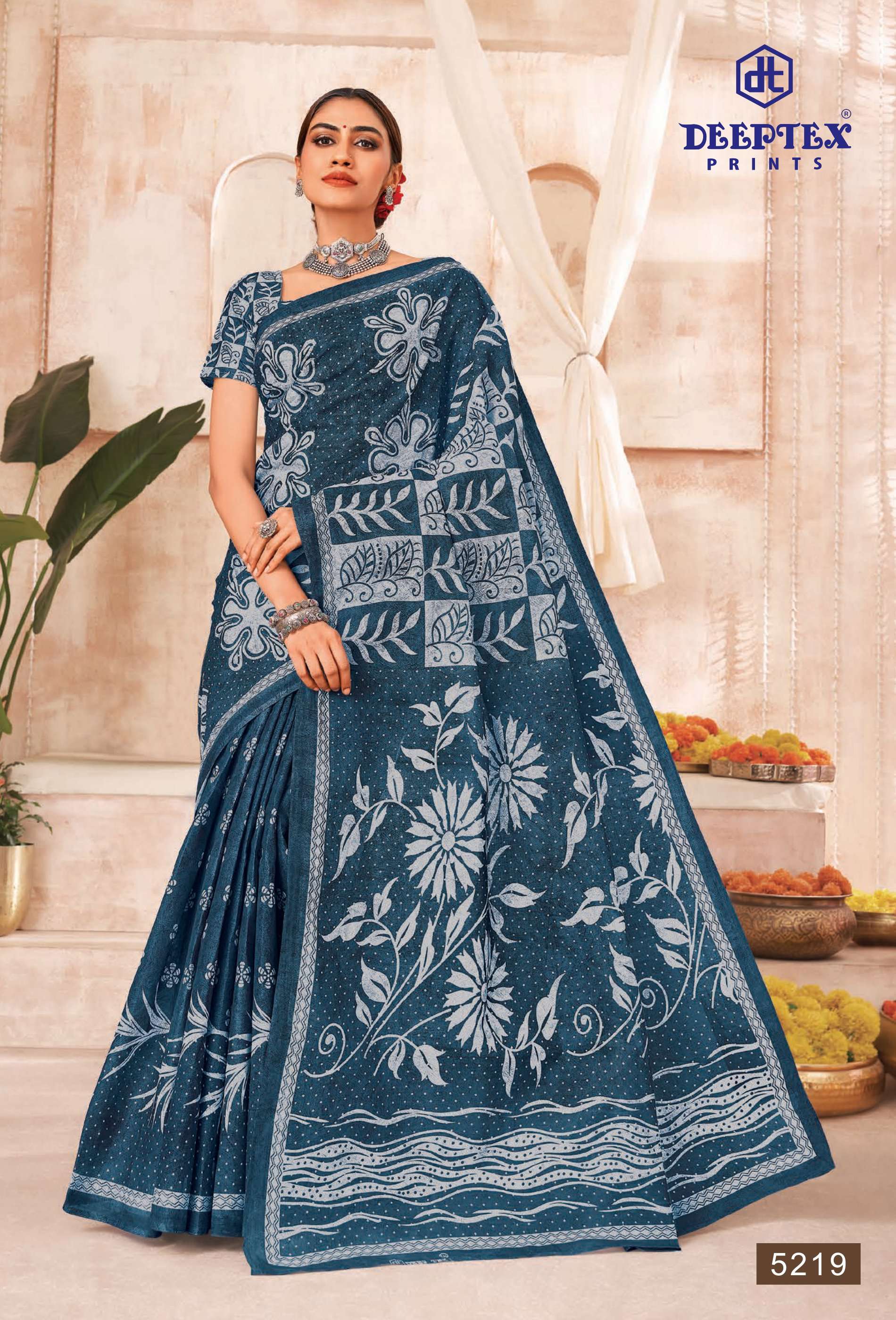 DEEPTEX PRINTS MOTHER INDIA VOL 41 COTTON PRINTED SAREE