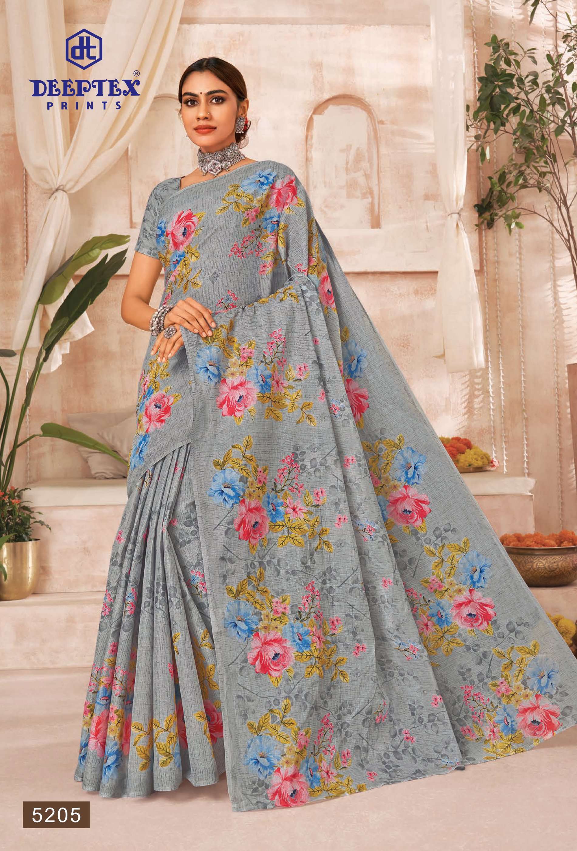DEEPTEX PRINTS MOTHER INDIA VOL 41 COTTON PRINTED SAREE