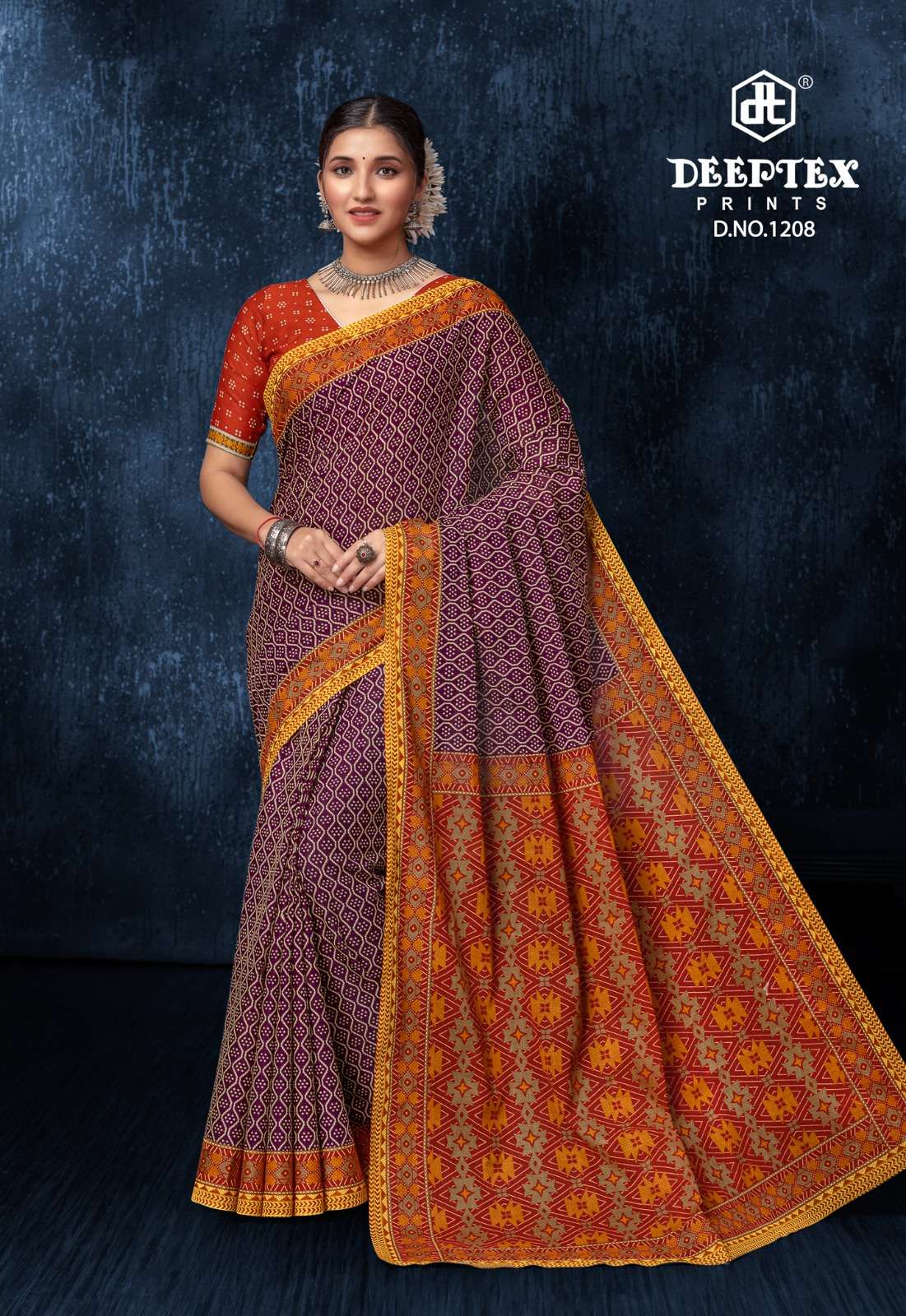 DEEPTEX PRINTS PRIME TIME VOL 12 COTTON PRINT SAREE