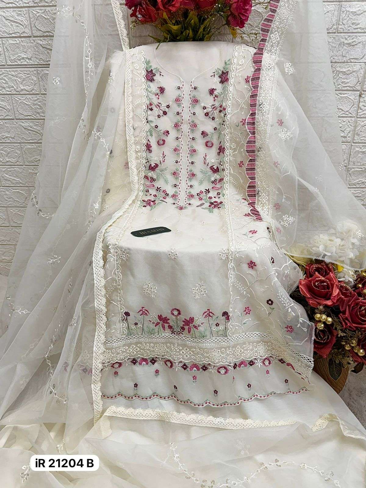 FEPIC iRAADAY IR 21024 ORGANZA FANCY EMBROIDERY DESIGNER SUIT