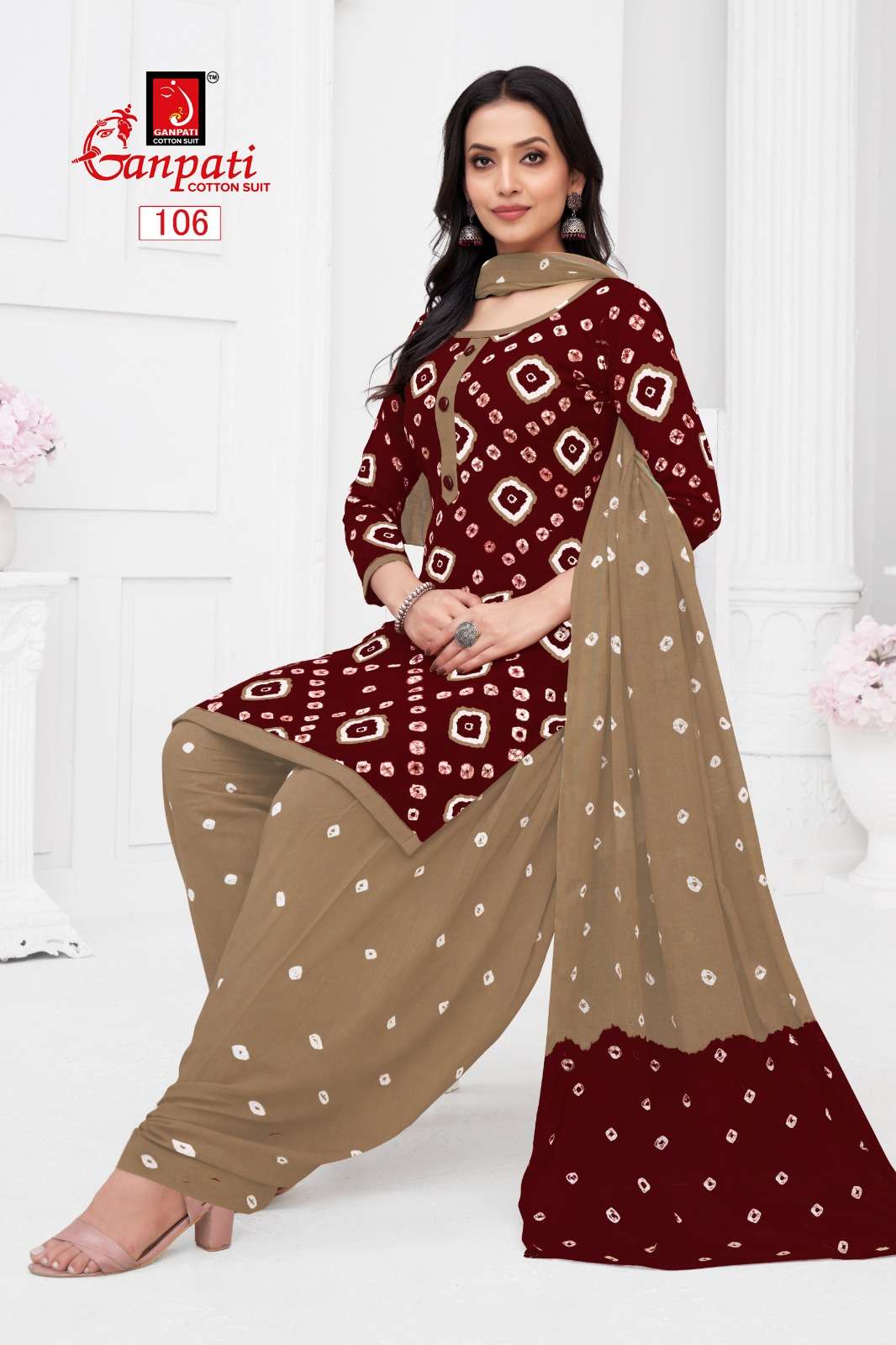 GANPATI BANDHANI VOL 1 COTTON PRINT SALWAR SUIT