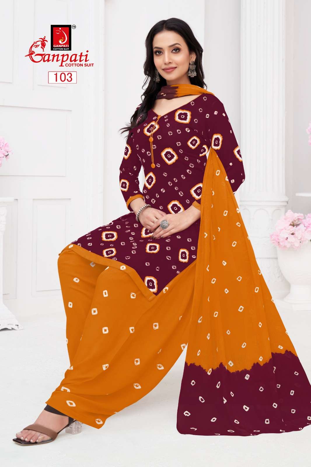 GANPATI BANDHANI VOL 1 COTTON PRINT SALWAR SUIT