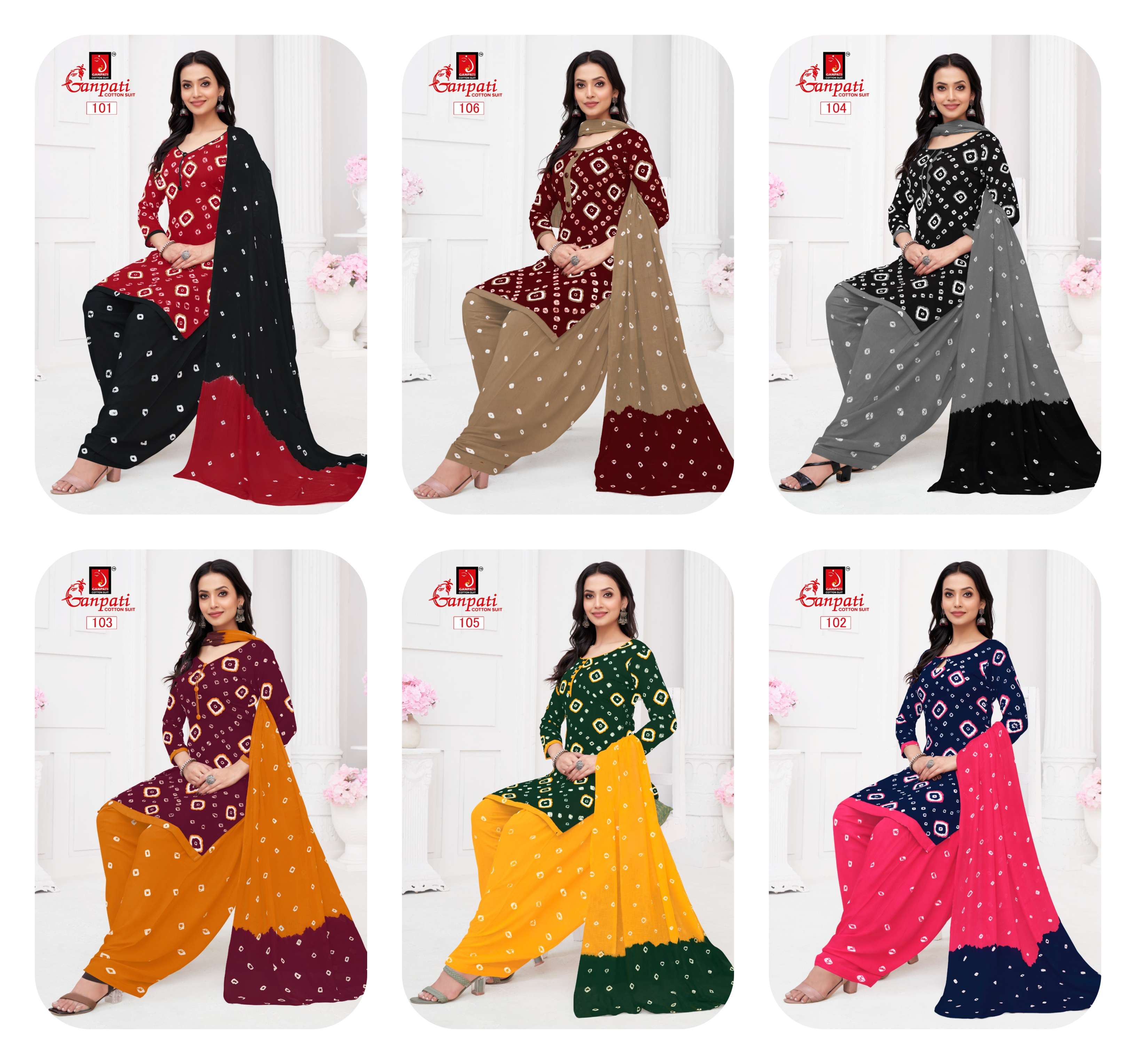 GANPATI BANDHANI VOL 1 COTTON PRINT SALWAR SUIT