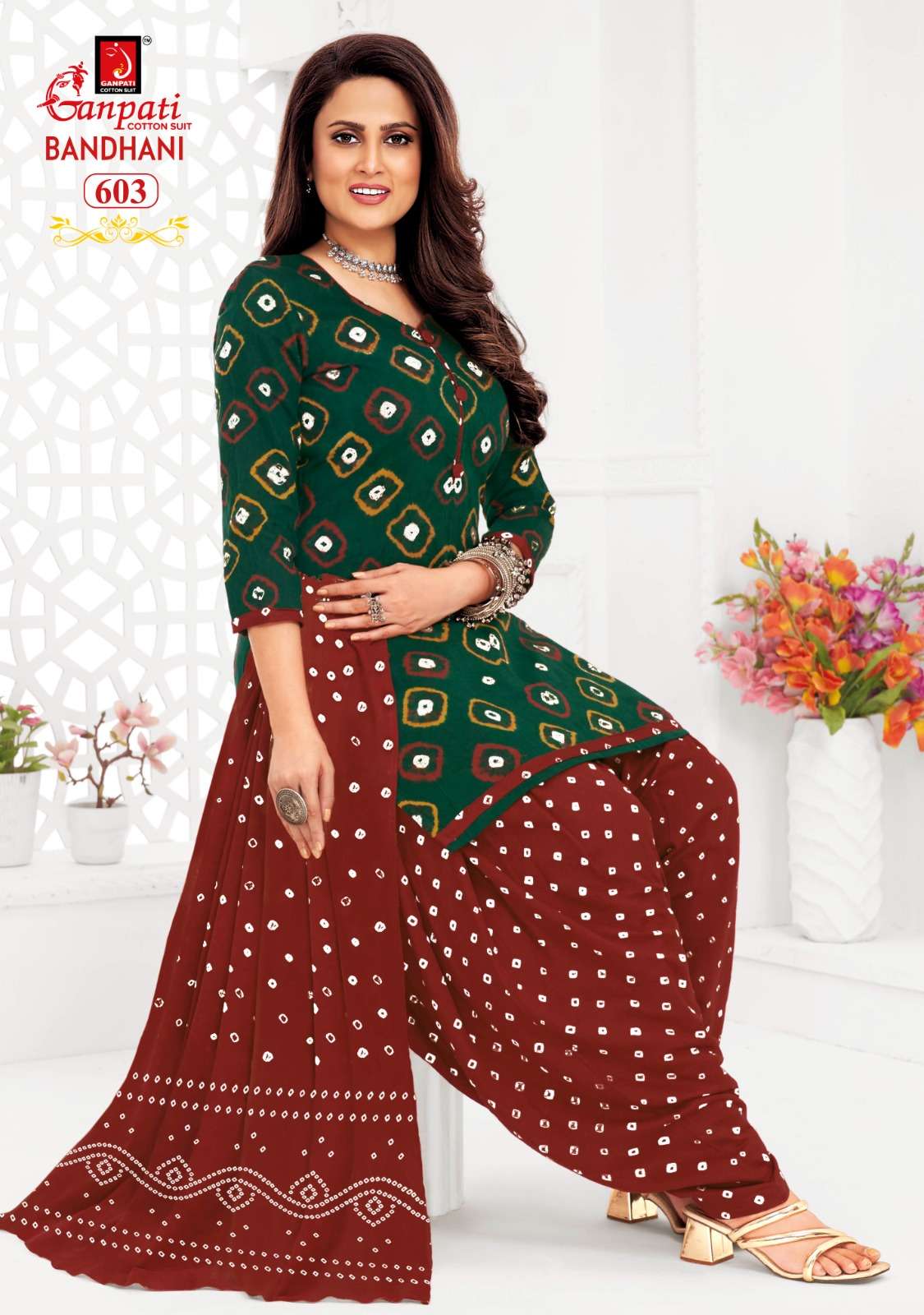GANPATI BANDHANI VOL 15 COTTON PRINTED SALWAR SUIT