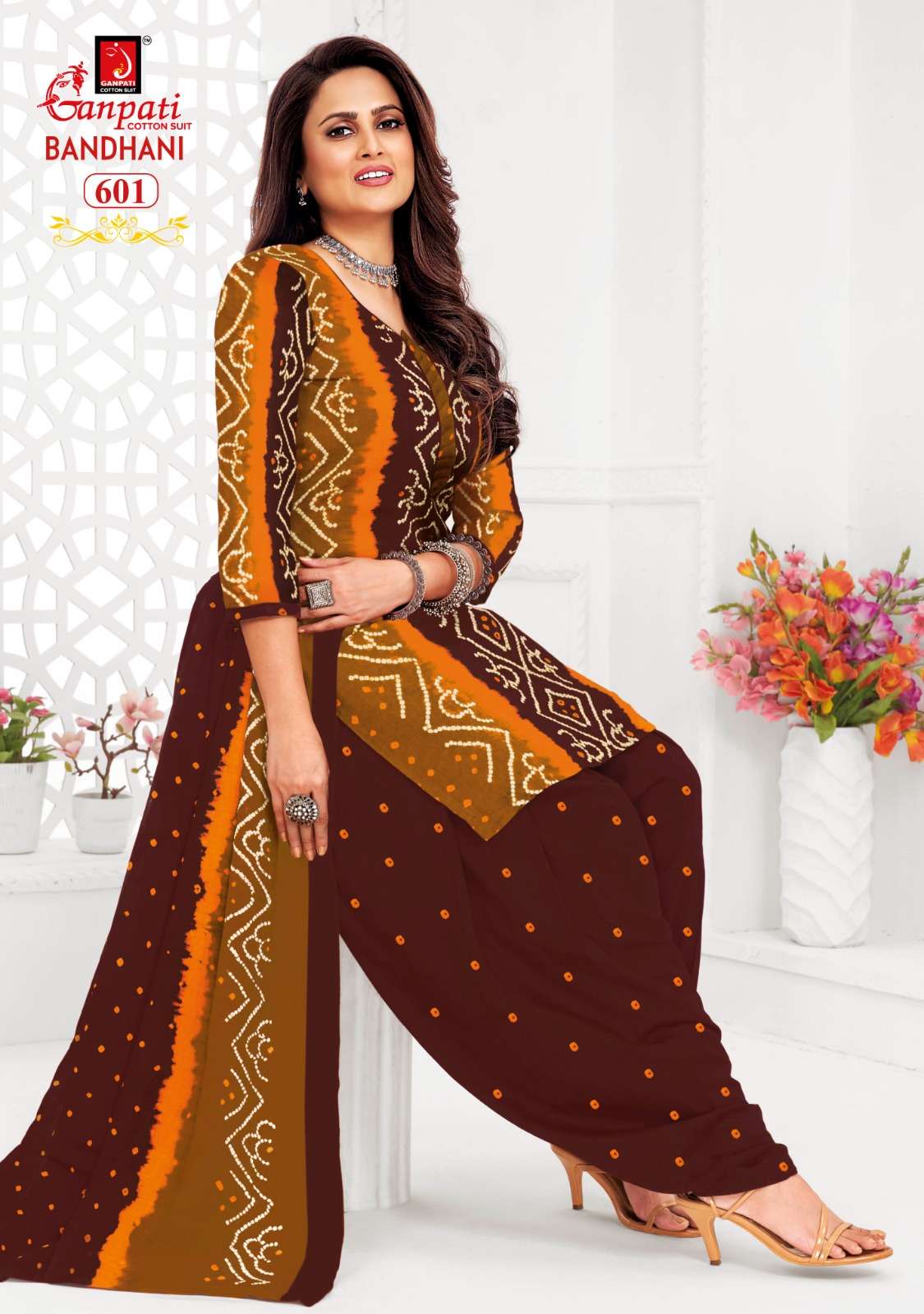 GANPATI BANDHANI VOL 15 COTTON PRINTED SALWAR SUIT