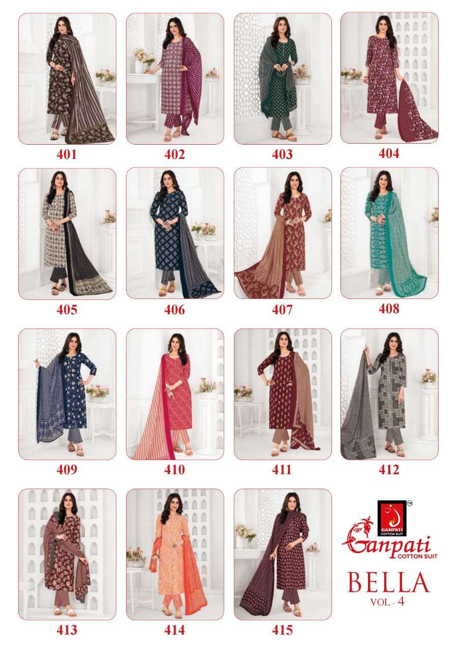 GANPATI BELLA VOL 4 COTTON SALWAR SUIT