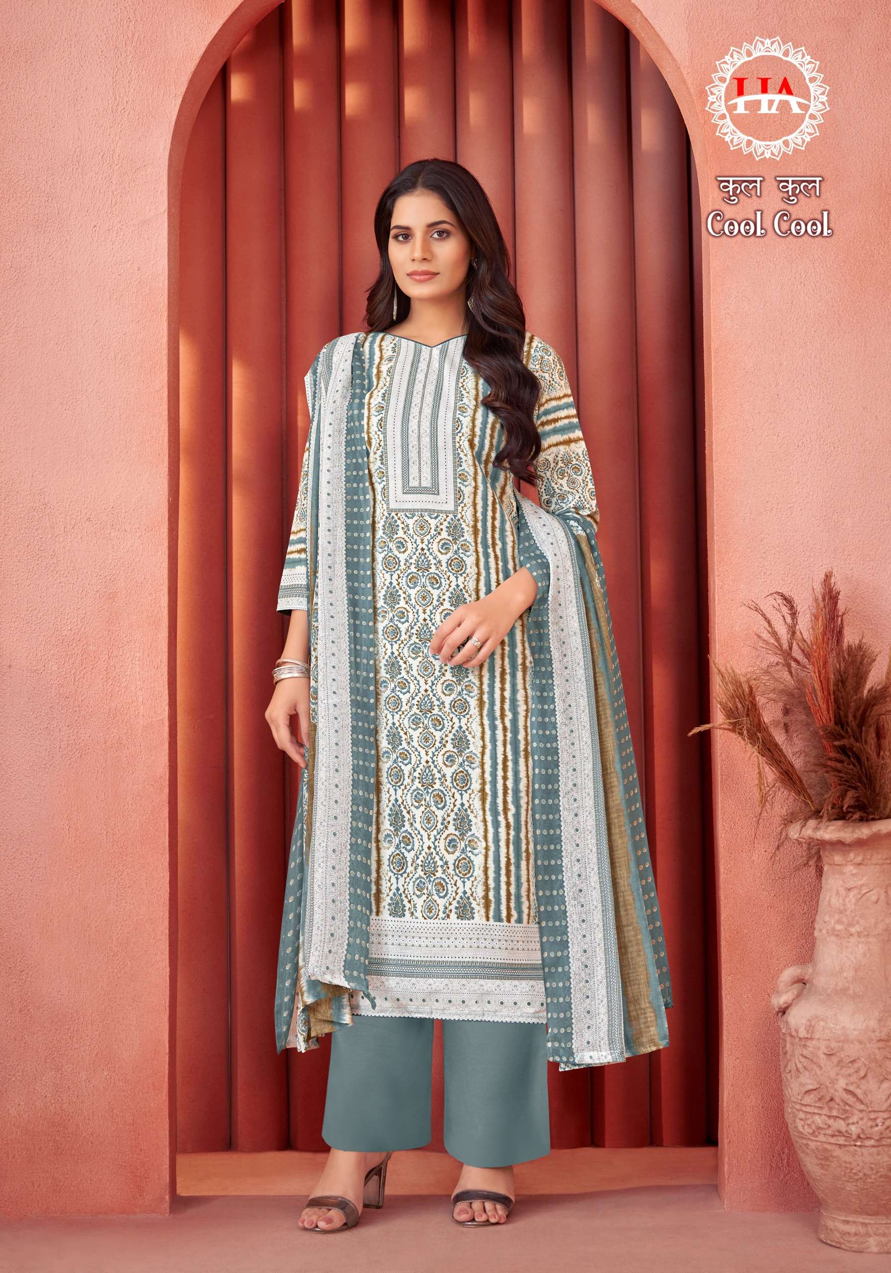 HARSHIT FASHION HUB COOL COOL COTTON FANCY PRINT SALWAR SUIT