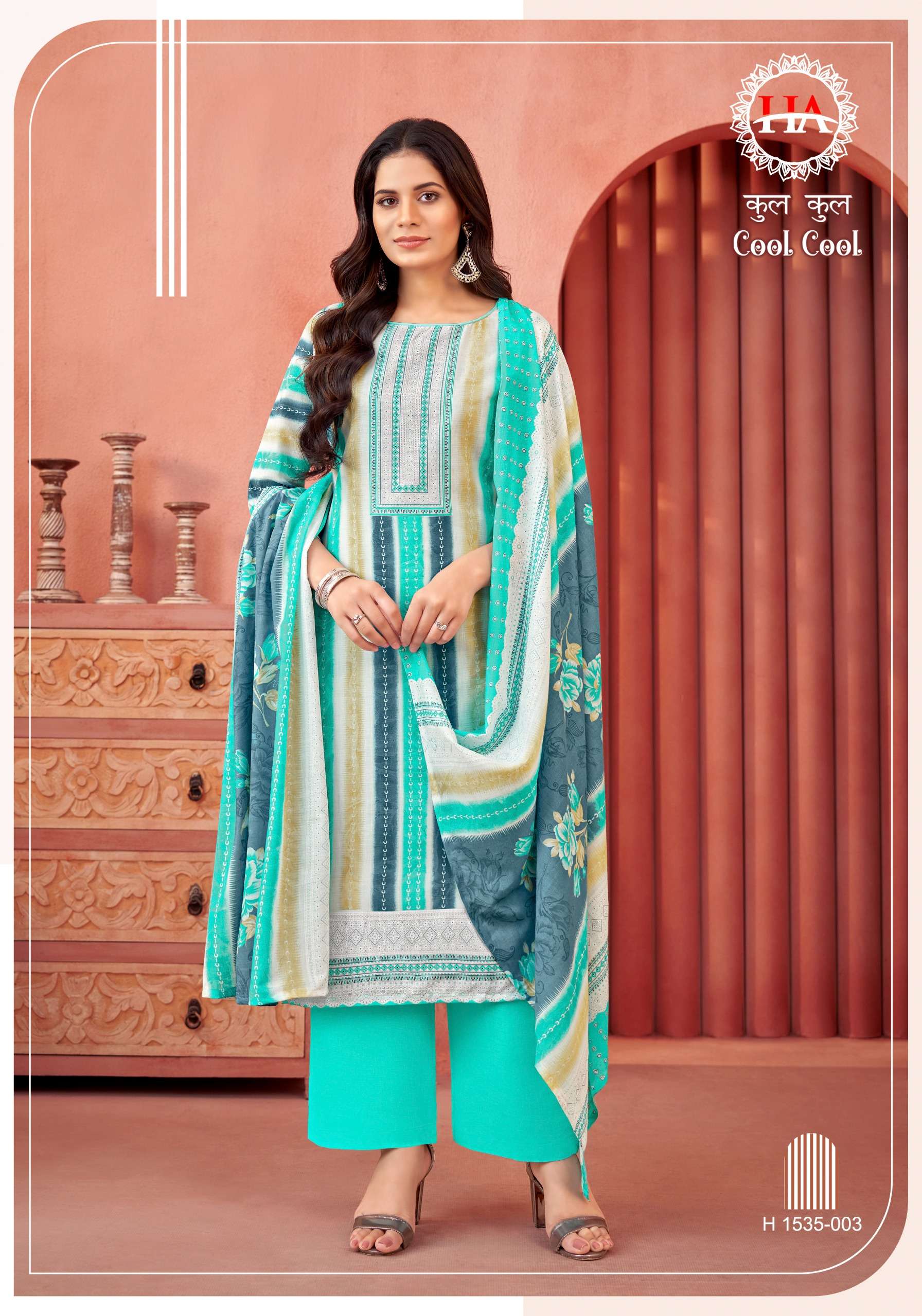 HARSHIT FASHION HUB COOL COOL COTTON FANCY PRINT SALWAR SUIT