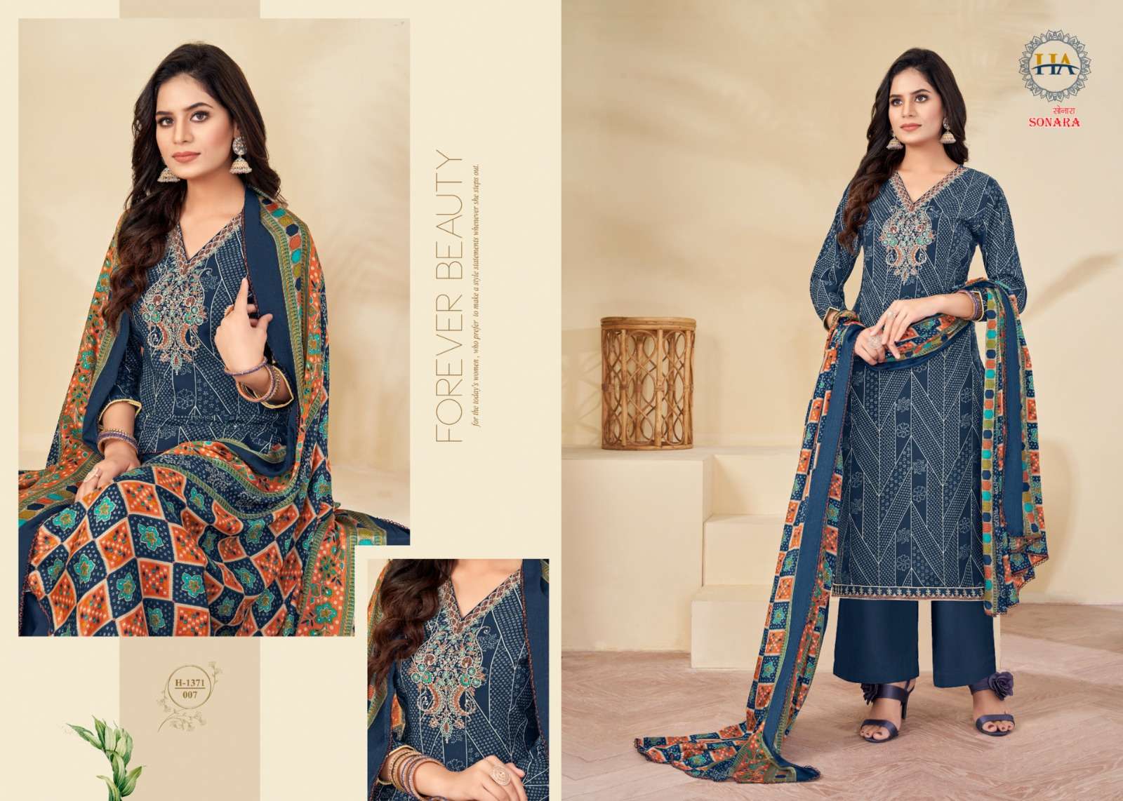HARSHIT FASHION HUB SONARA VISCOSE FANCY SWAROVSKI WORK SUIT