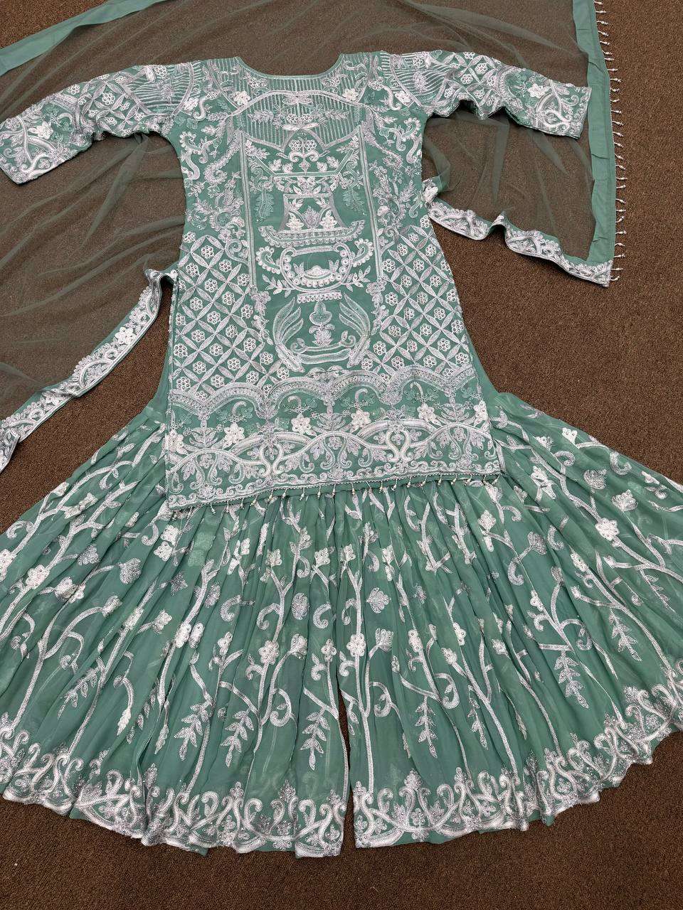 HK 1626 SHARARA SUIT