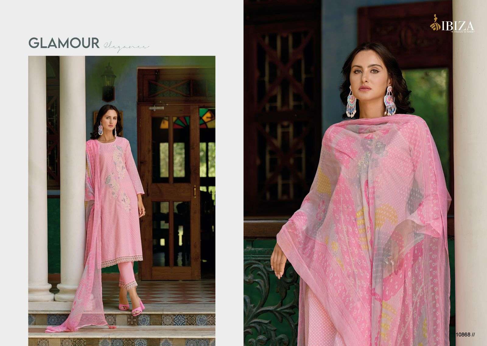 IBIZA GUCCI LAWN COTTON PRINT WITH FANCY EMBROIDERY SUIT