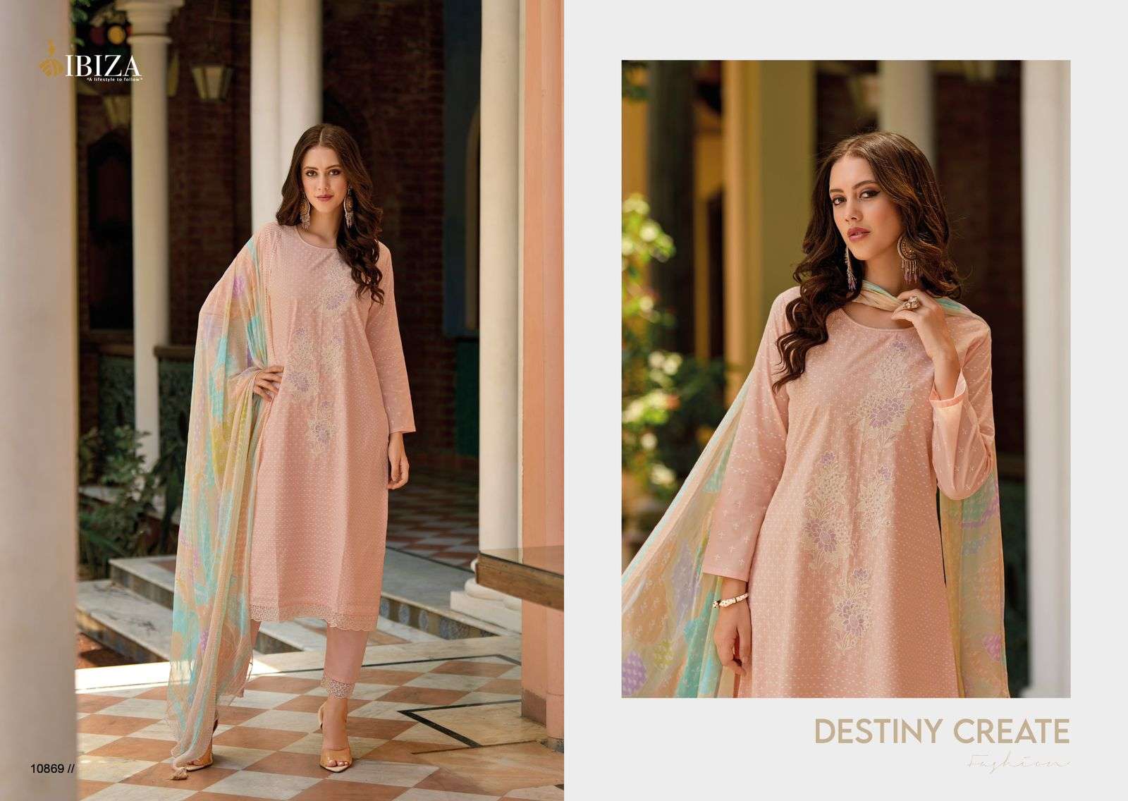 IBIZA GUCCI LAWN COTTON PRINT WITH FANCY EMBROIDERY SUIT
