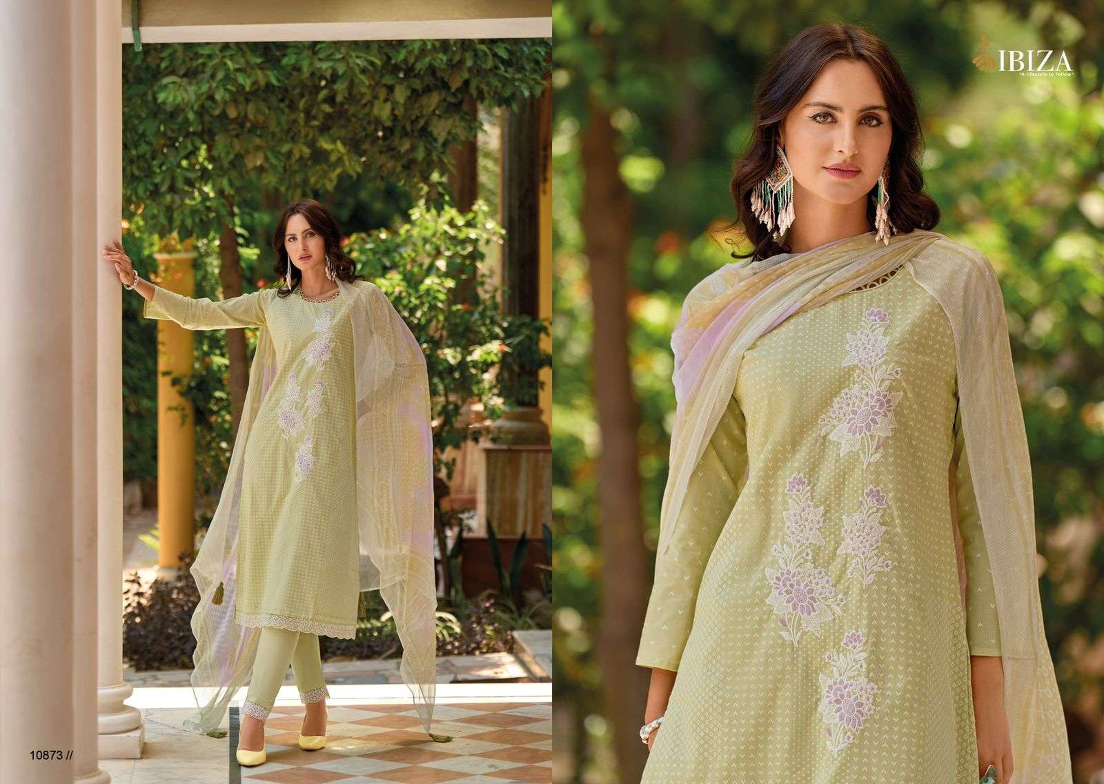 IBIZA GUCCI LAWN COTTON PRINT WITH FANCY EMBROIDERY SUIT
