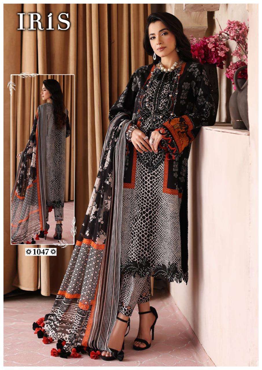 IRIS AFSANAH VOL 5 COTTON DIGITAL PRINT SUIT