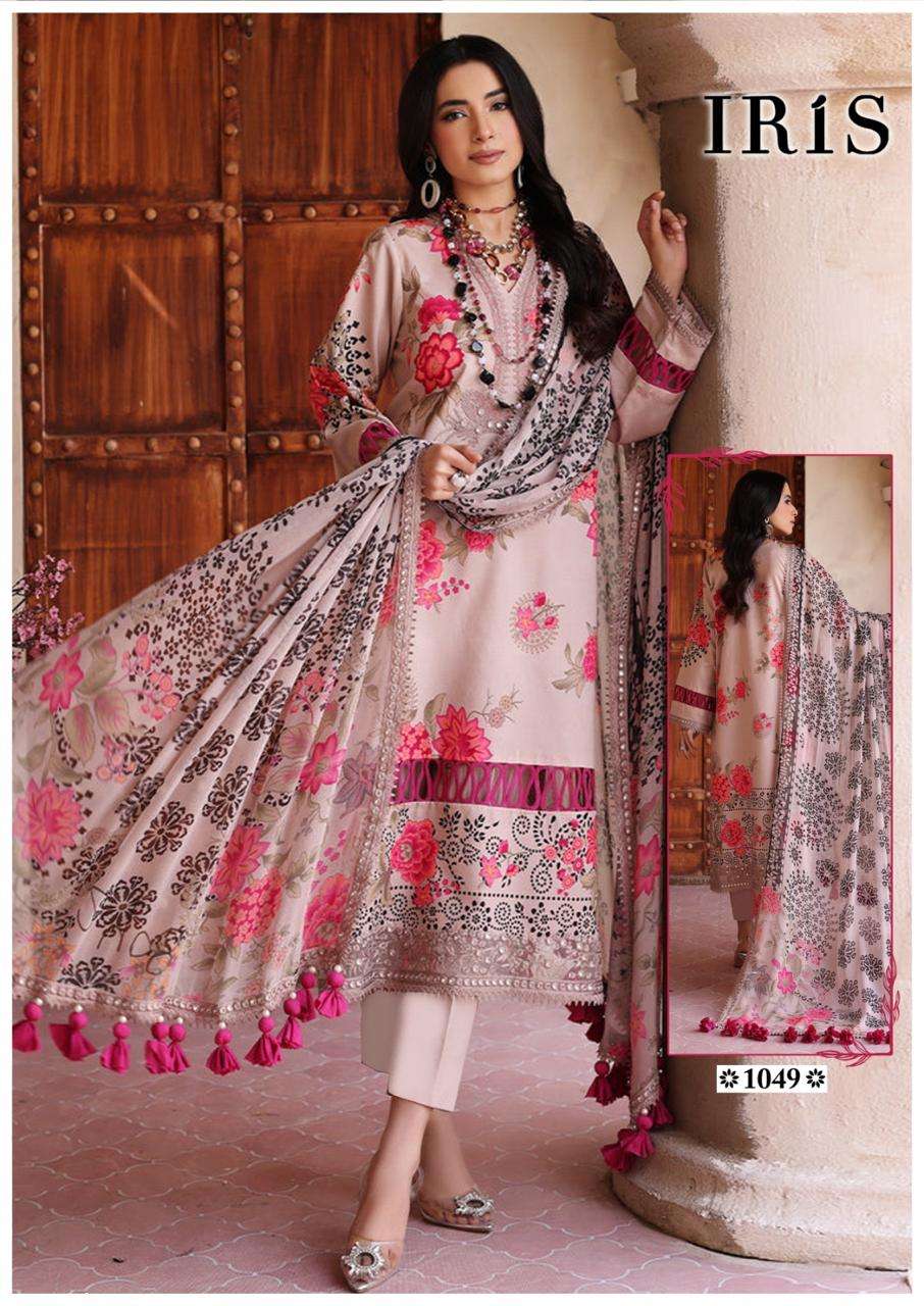 IRIS AFSANAH VOL 5 COTTON DIGITAL PRINT SUIT