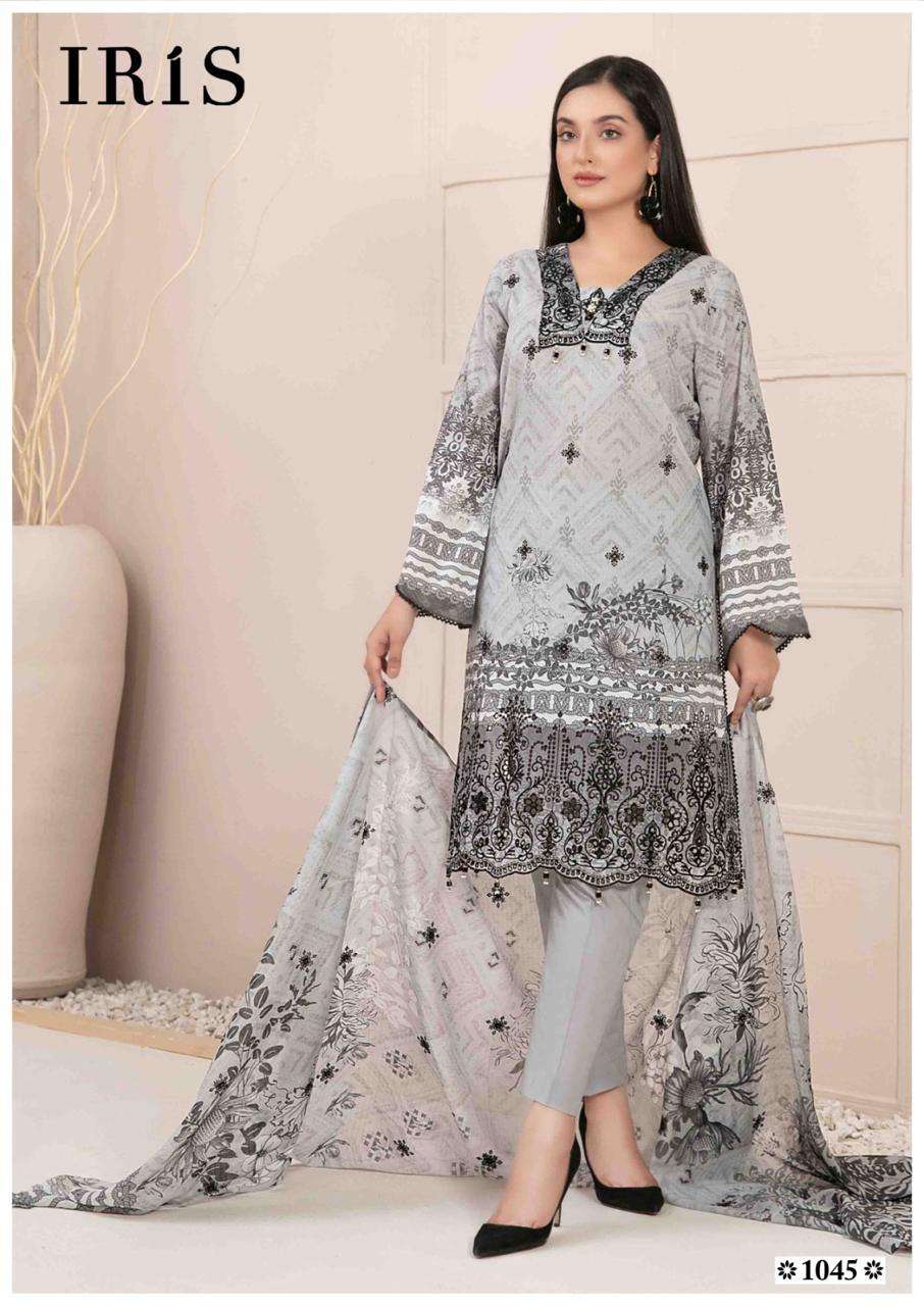 IRIS AFSANAH VOL 5 COTTON DIGITAL PRINT SUIT
