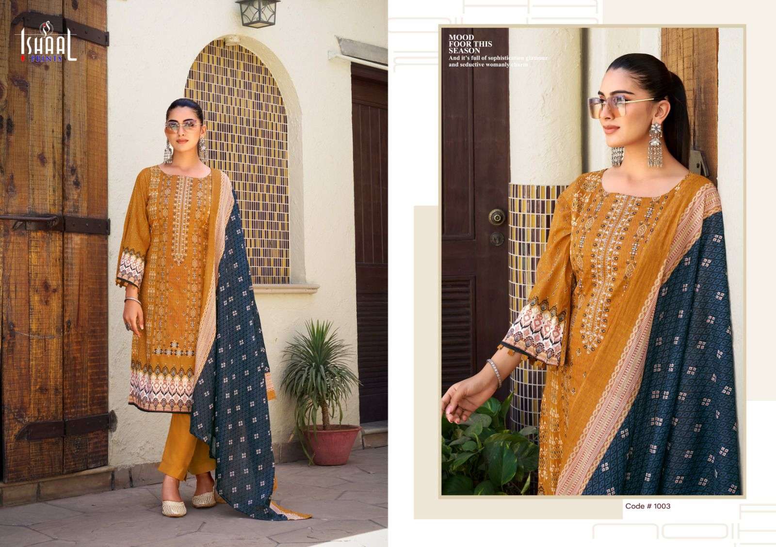 ISHAAL PRINTS EMBROIDERED VOL 9 LAWN COTTON SALWAR SUIT