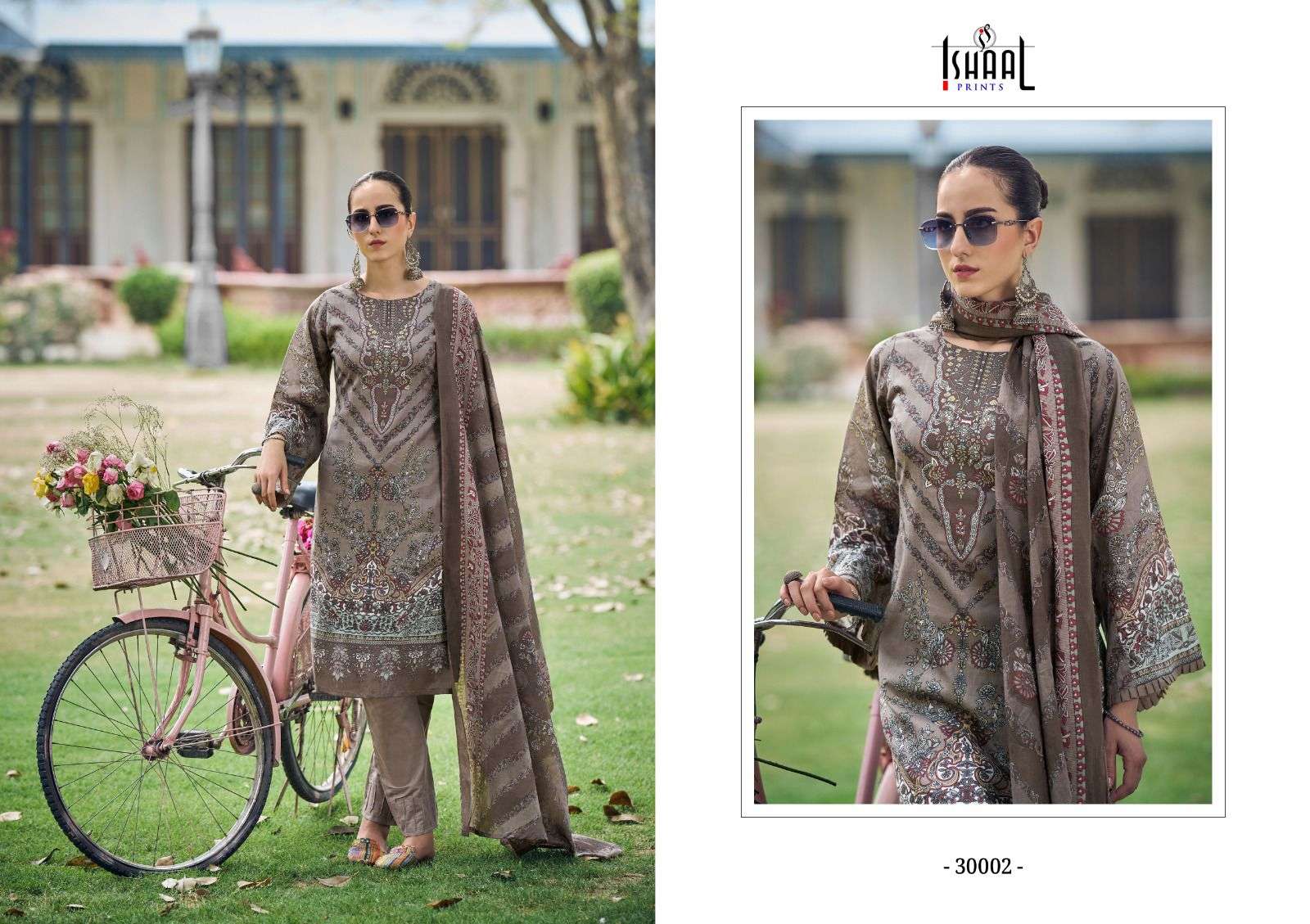 ISHAAL PRINTS GULMOHAR VOL 30 LAWN COTTON DIGITAL PRINT SUIT