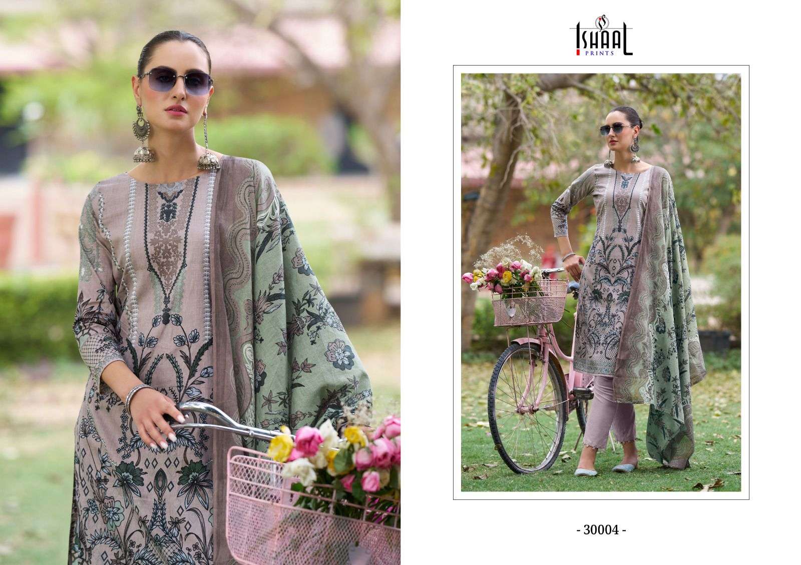 ISHAAL PRINTS GULMOHAR VOL 30 LAWN COTTON DIGITAL PRINT SUIT