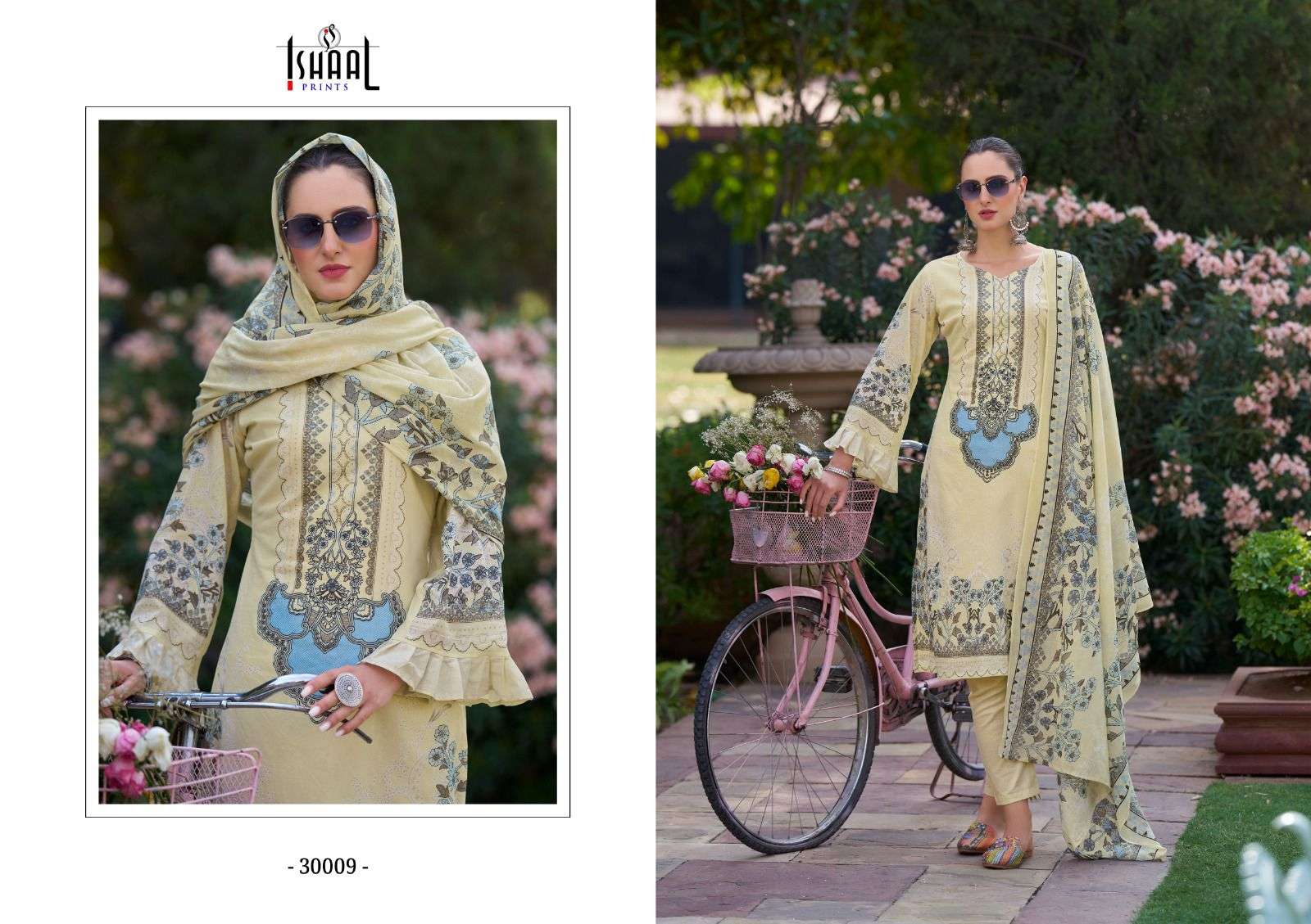 ISHAAL PRINTS GULMOHAR VOL 30 LAWN COTTON DIGITAL PRINT SUIT