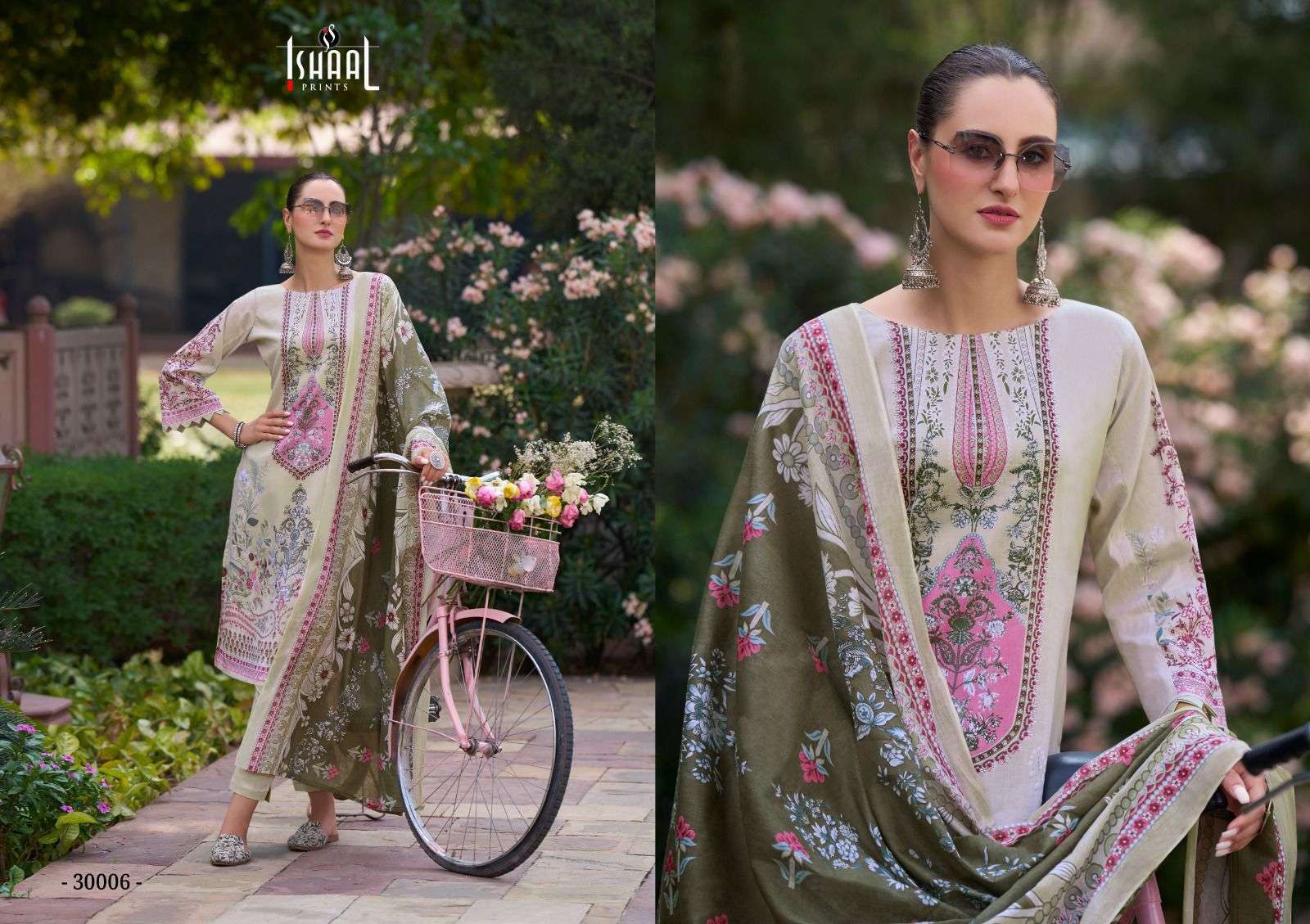 ISHAAL PRINTS GULMOHAR VOL 30 LAWN COTTON DIGITAL PRINT SUIT
