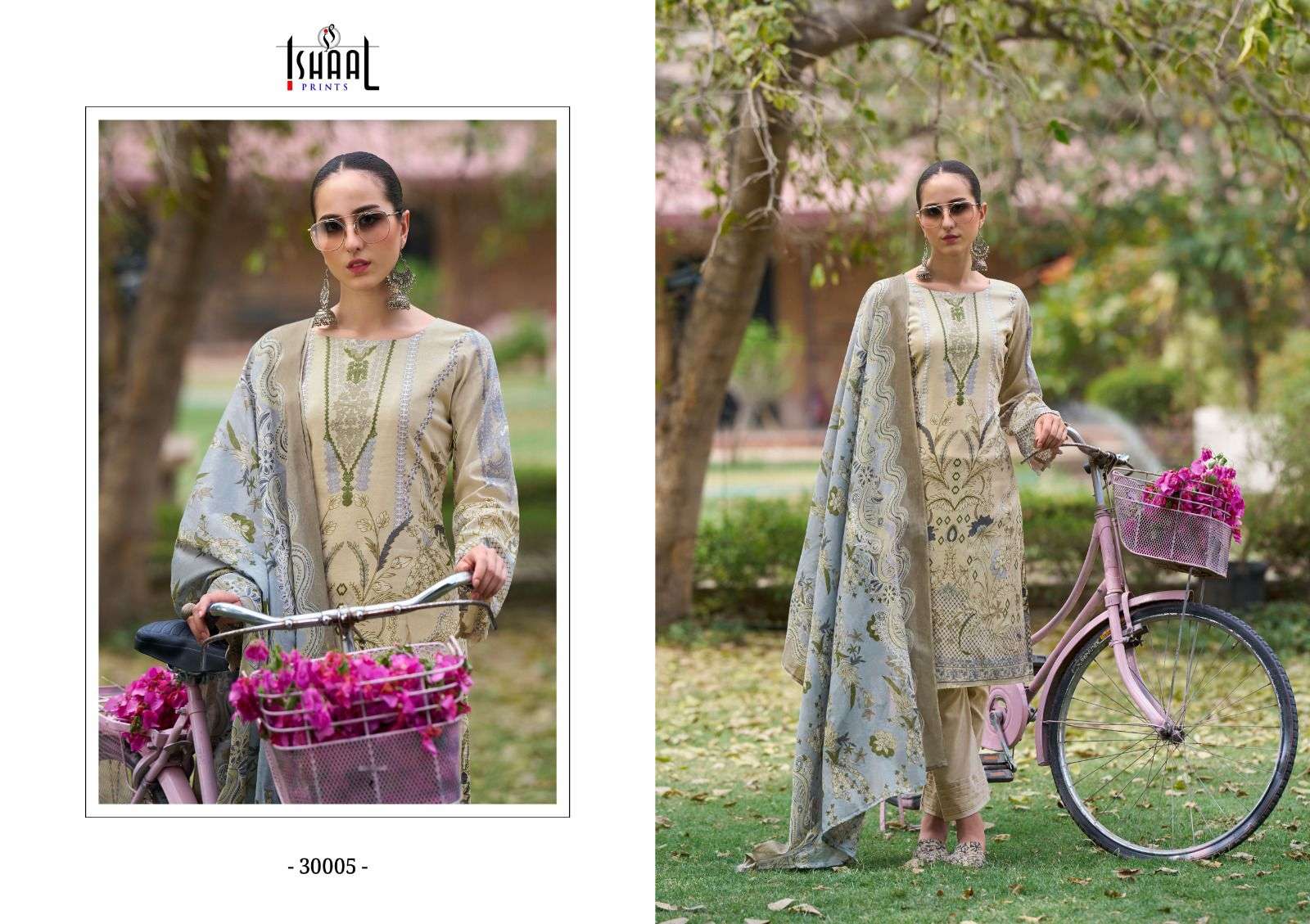 ISHAAL PRINTS GULMOHAR VOL 30 LAWN COTTON DIGITAL PRINT SUIT