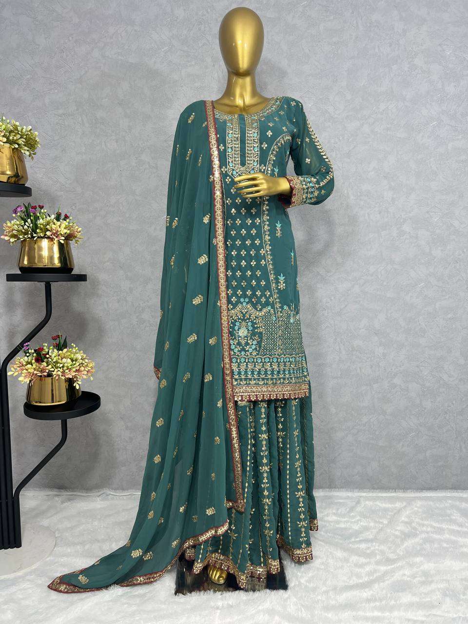 JL 1002 SHARARA SUIT