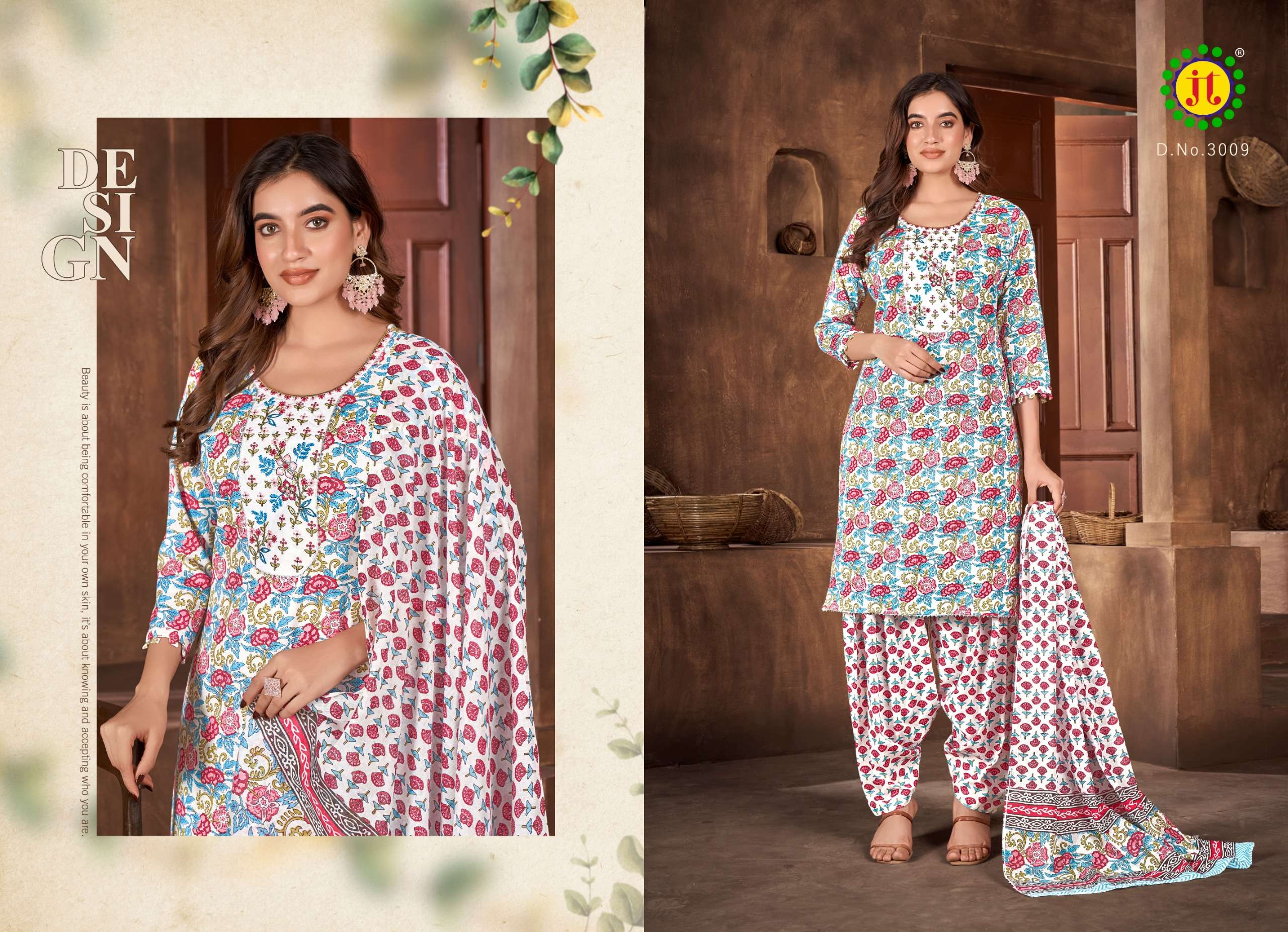 JT ZARA VOL 3 COTTON PRINTED DRESS MATERIAL