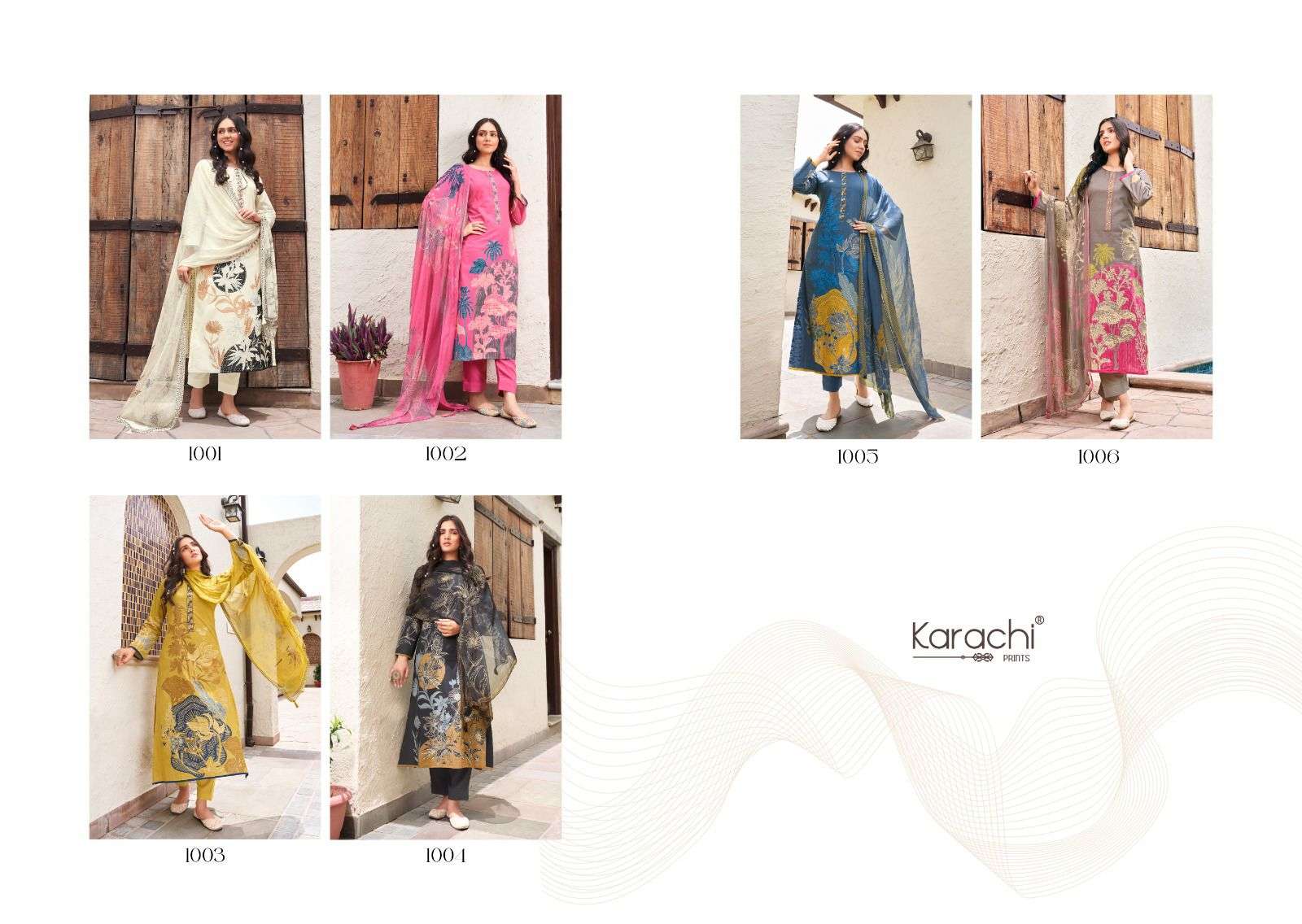 KARACHI PRINTS BAHARA COTTON DIGITAL PRINT WITH FANCY WORK SUIT