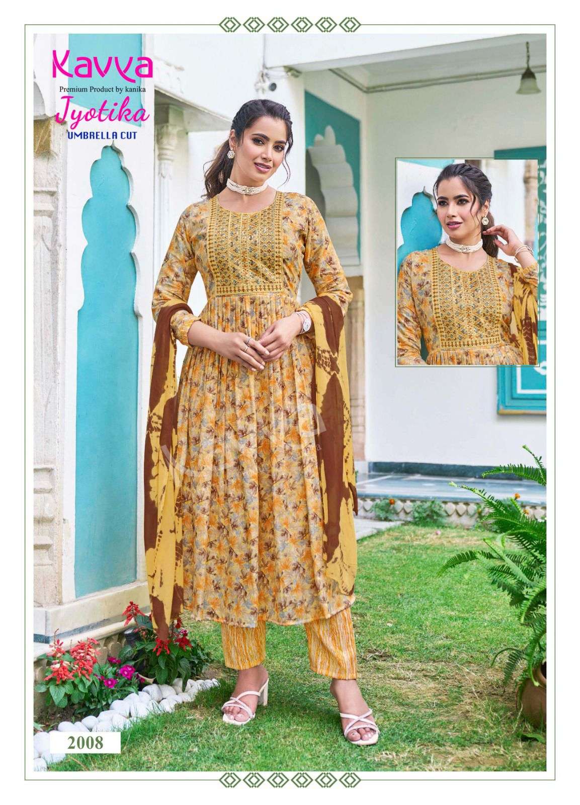 KAVYA JYOTIKA VOL 2 FANCY NAIRA CUT STYLE KURTI COMBO SET 