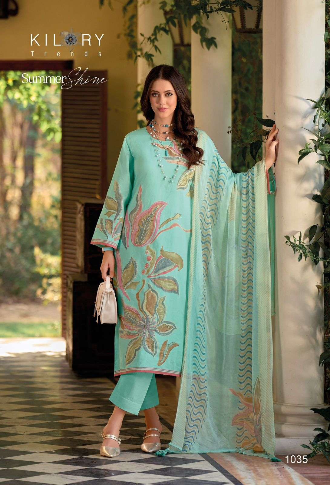 KILORY TRENDZ SUMMER SHINE LAWN COTTON FANCY WORK SUIT