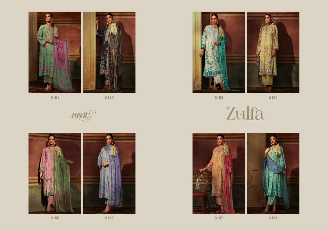 KIMORA FASHION ZULFA MUSLIN DESIGNER SUIT