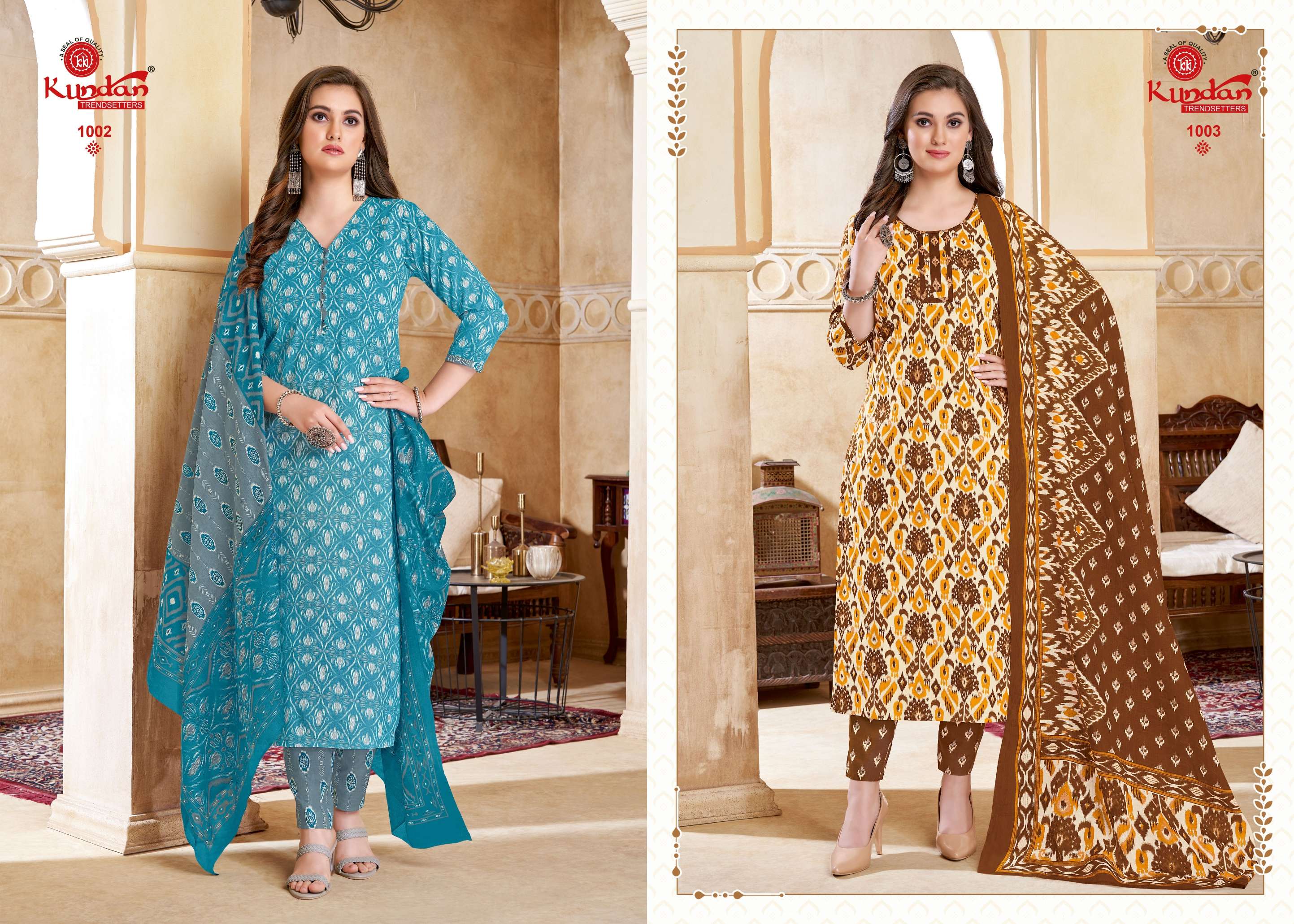 KUNDAN TEX IKKAT VOL 1 COTTON PRINT SALWAR SUIT