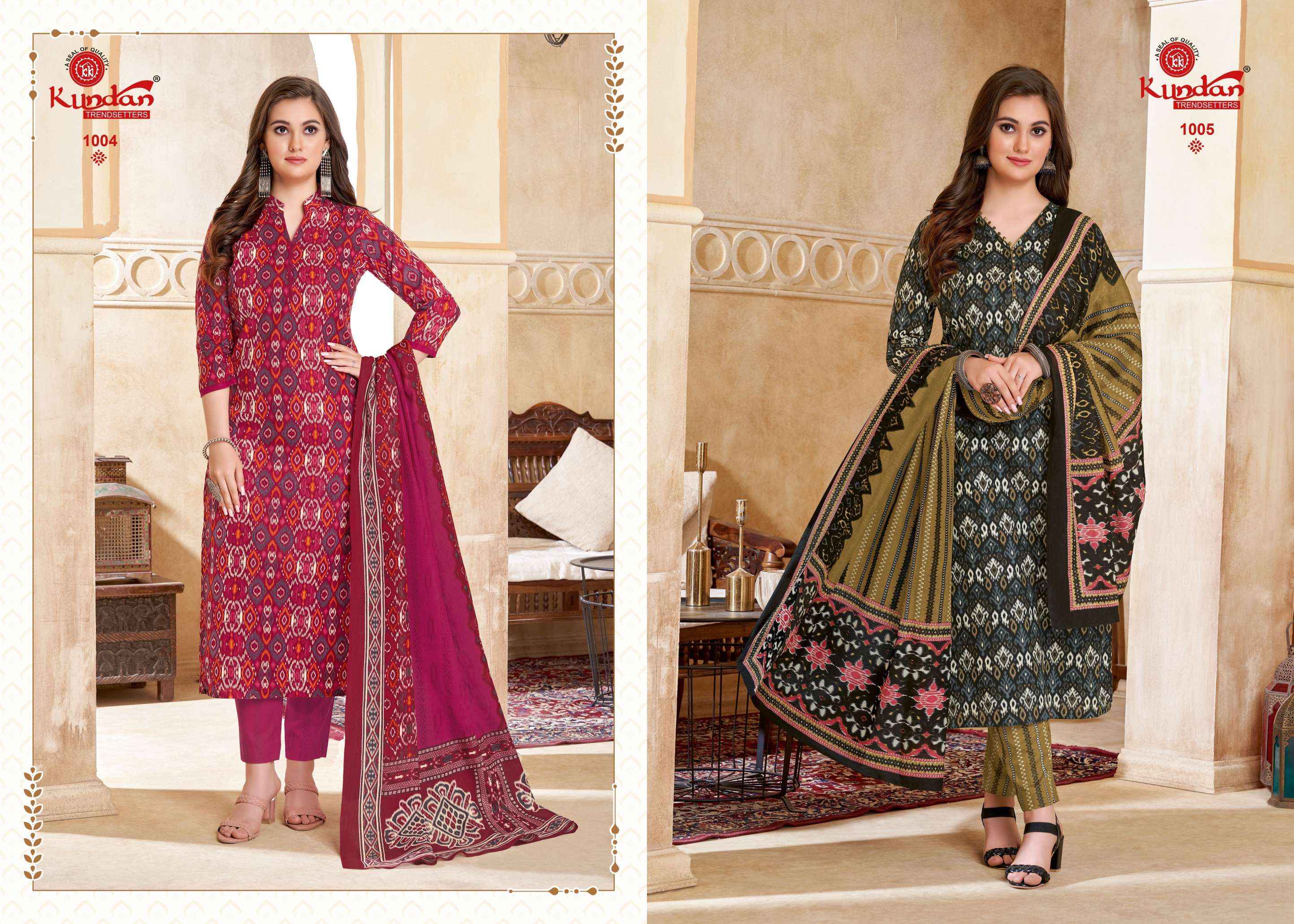 KUNDAN TEX IKKAT VOL 1 COTTON PRINT SALWAR SUIT