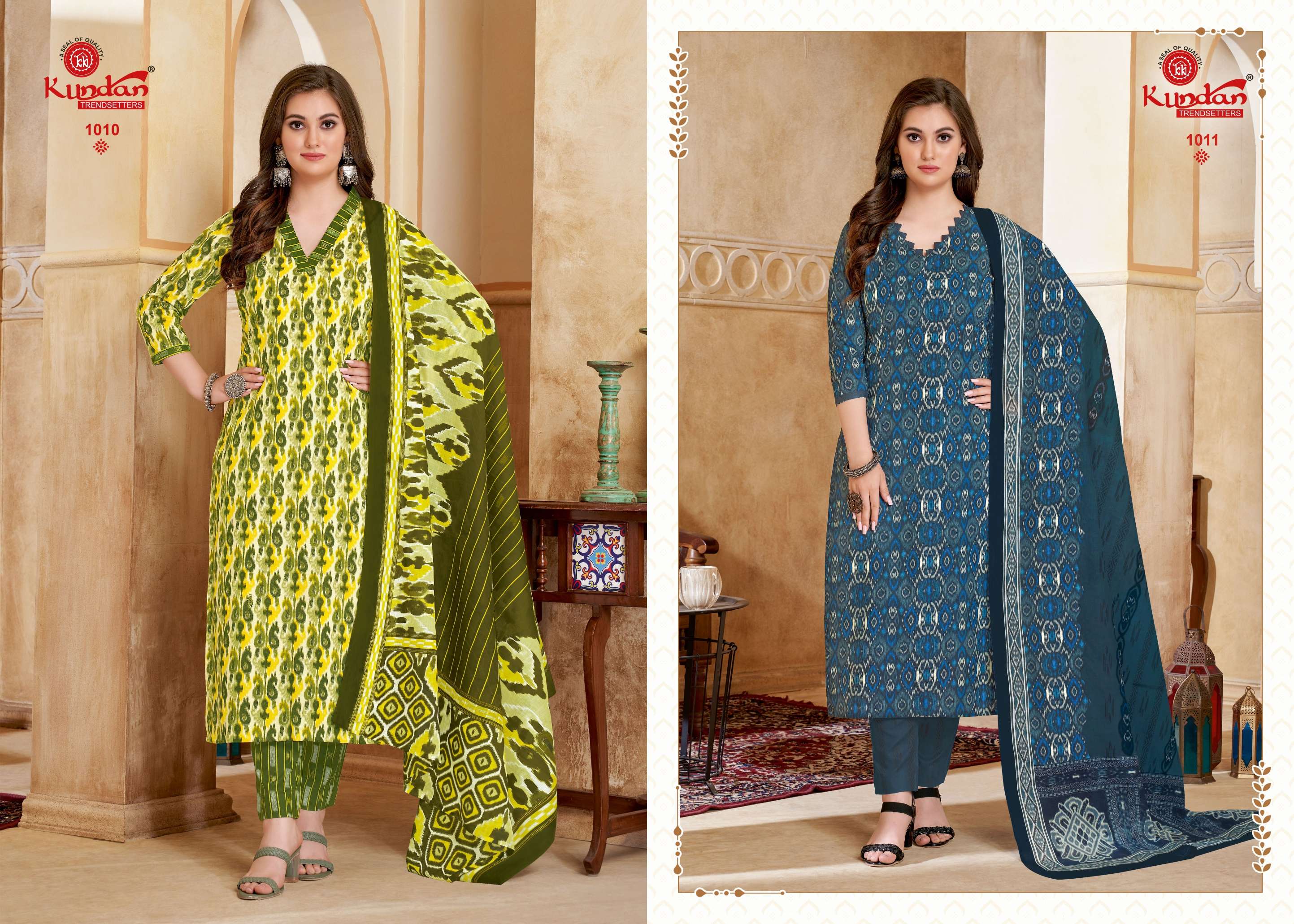 KUNDAN TEX IKKAT VOL 1 COTTON PRINT SALWAR SUIT