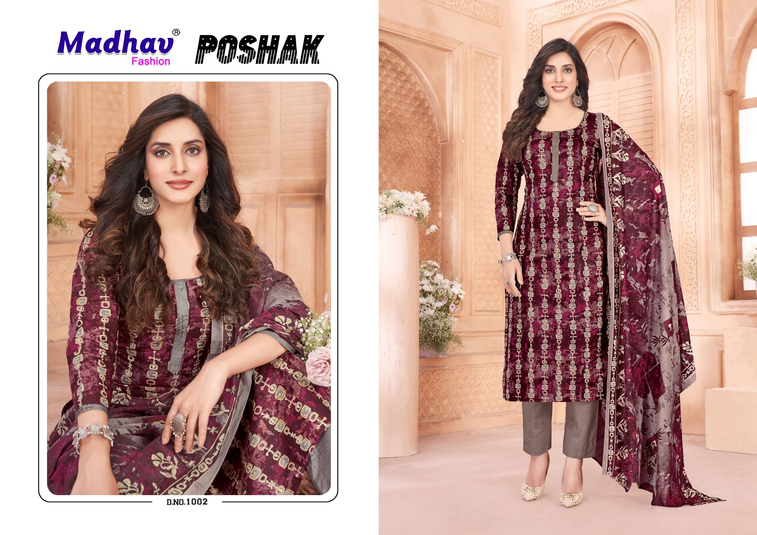 MADHAV FASHION POSHAK VOL 1 COTTON PRINT DRESS
