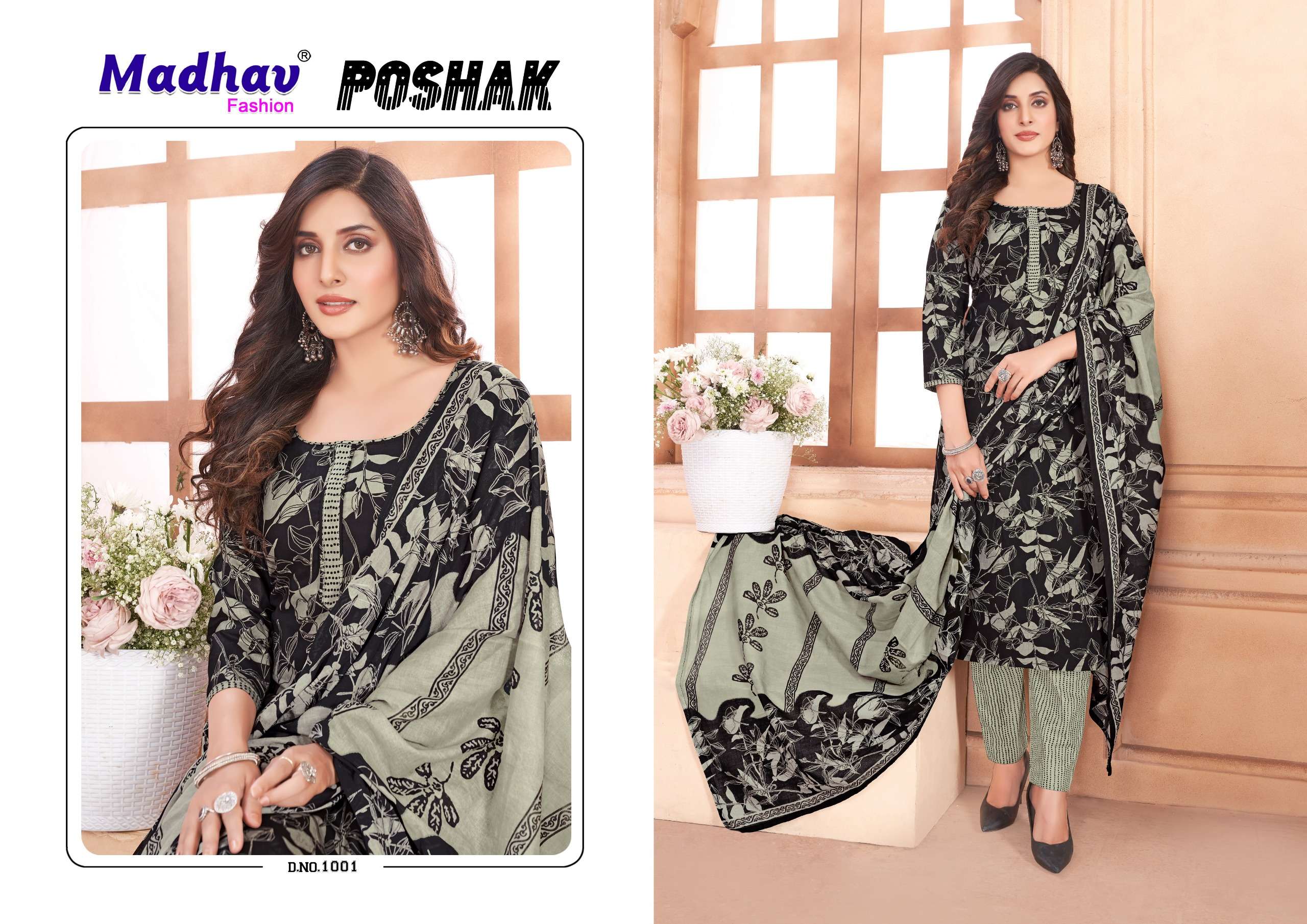 MADHAV FASHION POSHAK VOL 1 COTTON PRINT DRESS