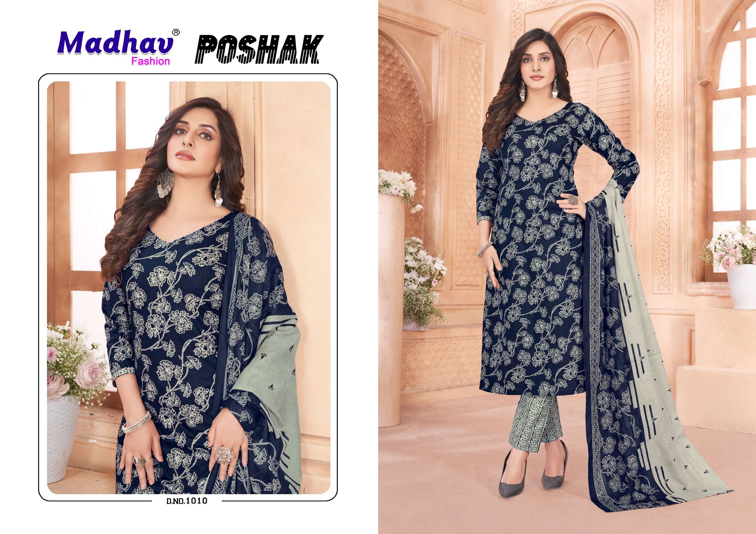 MADHAV FASHION POSHAK VOL 1 COTTON PRINT DRESS