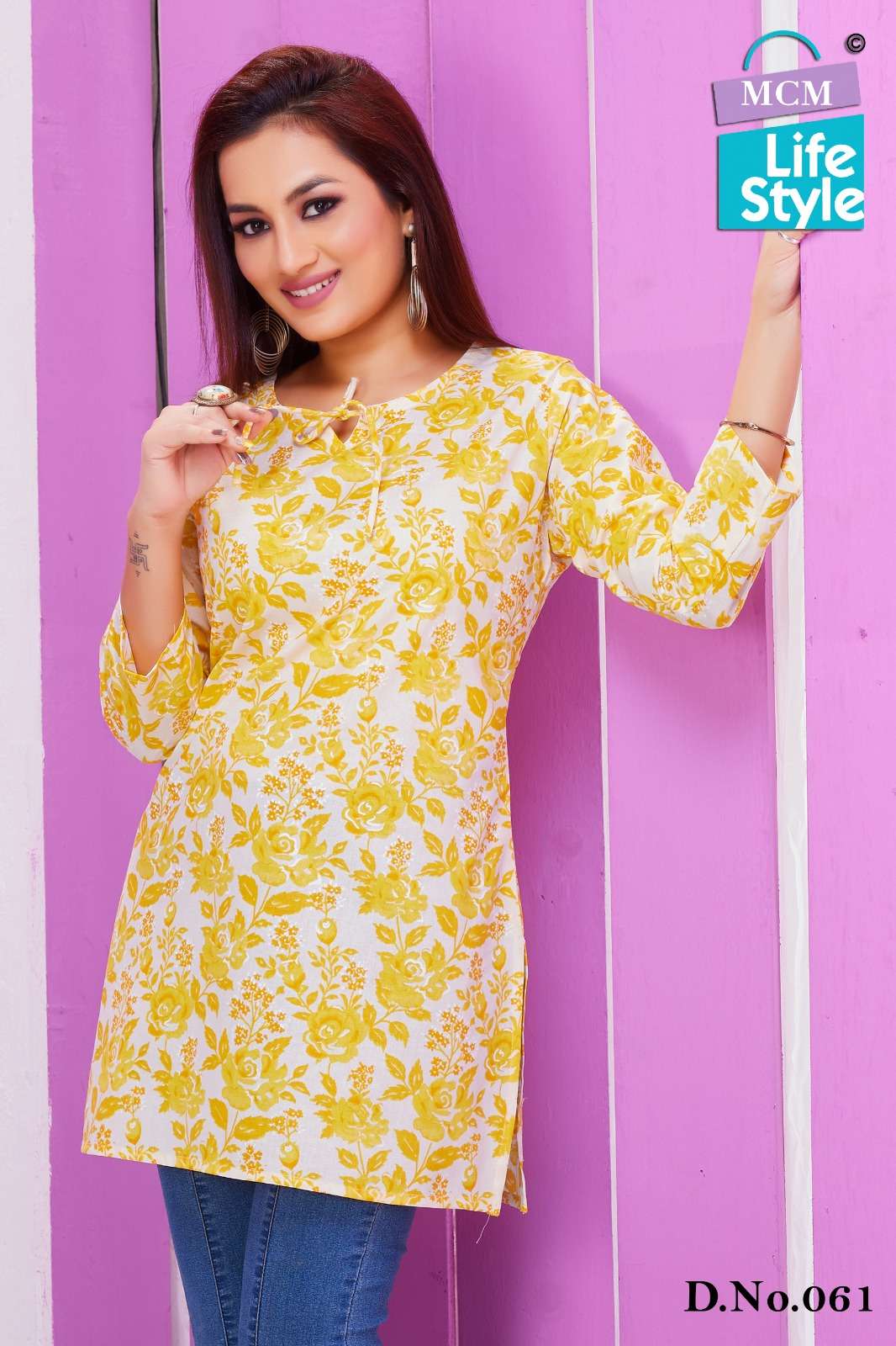 MCM LIFESTYLE KASHVI VOL 4 COTTON PRINT SHORT KURTI 