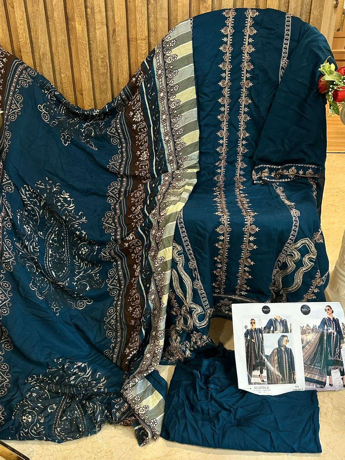 MEHBOOB TEX MARIA B EXCLUSIVE COLLECTION VOL 1 COTTON SUIT