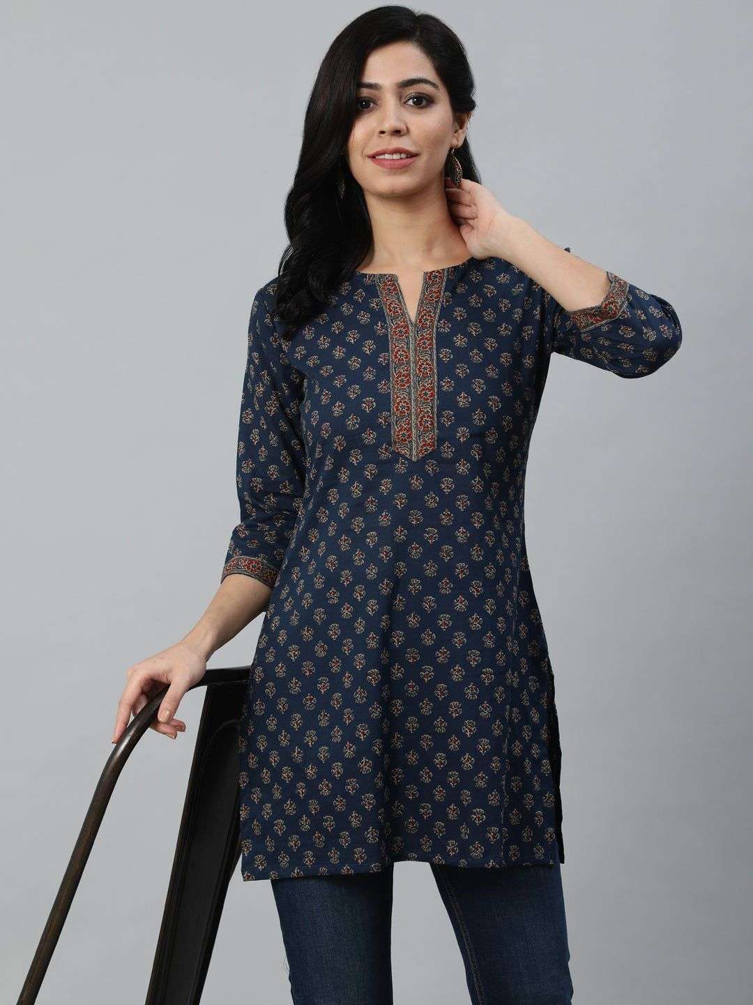 MF BLUSH 2.0 COTTON PRINT FANCY SUMMER WEAR SHORT KURTI