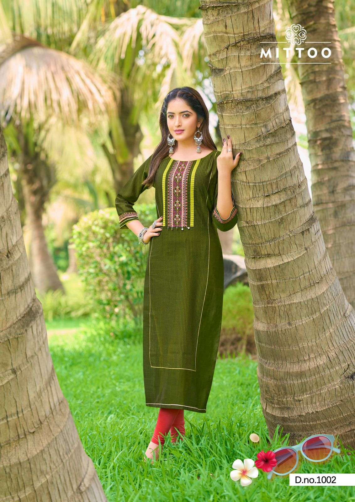 MITTOO MAHIKA VISCOSE FANCY HAND WORKS KURTI