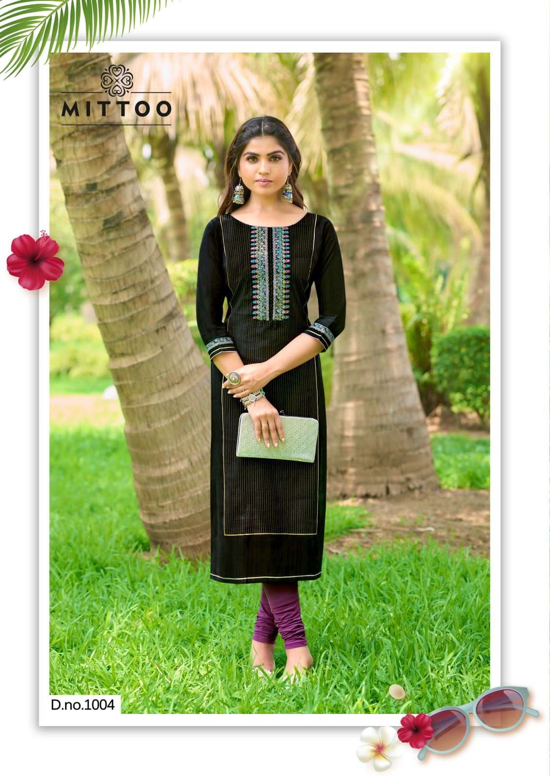 MITTOO MAHIKA VISCOSE FANCY HAND WORKS KURTI