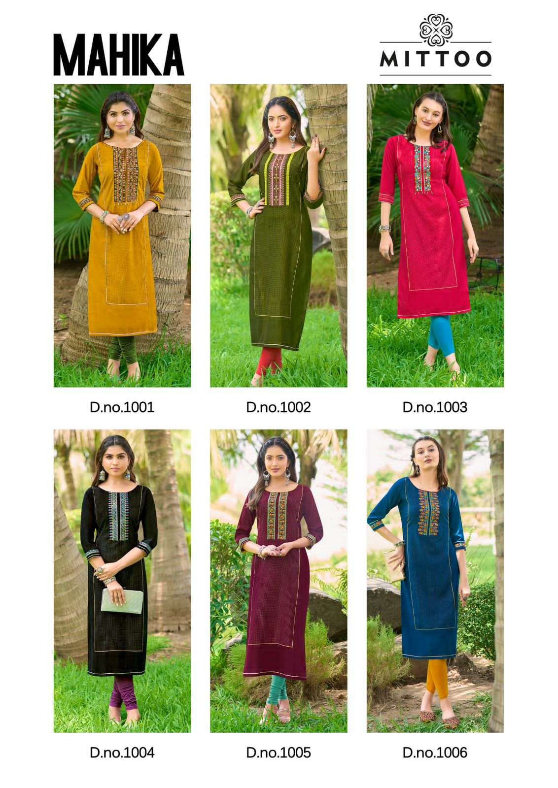 MITTOO MAHIKA VISCOSE FANCY HAND WORKS KURTI
