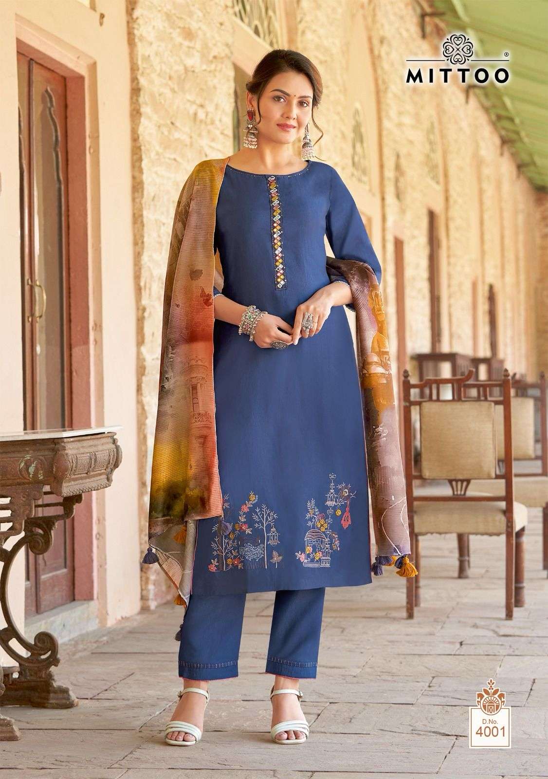 MITTOO RIVAYAT VISCOSE FANCY DESIGNER KURTI COMBO SET 