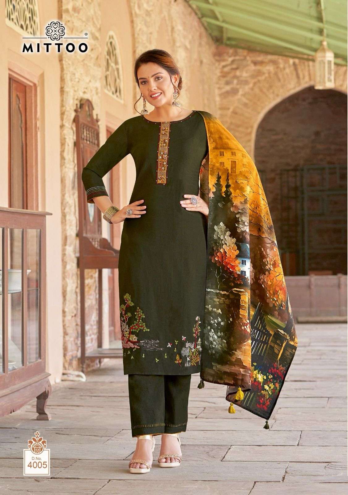 MITTOO RIVAYAT VISCOSE FANCY DESIGNER KURTI COMBO SET 