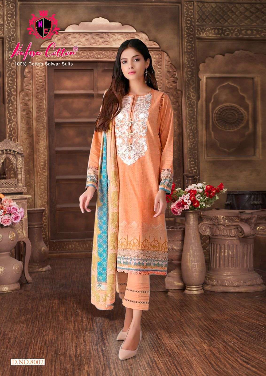 NAFISA COTTON SAFINA VOL 8 COTTON DIGITAL PRINTS SUIT