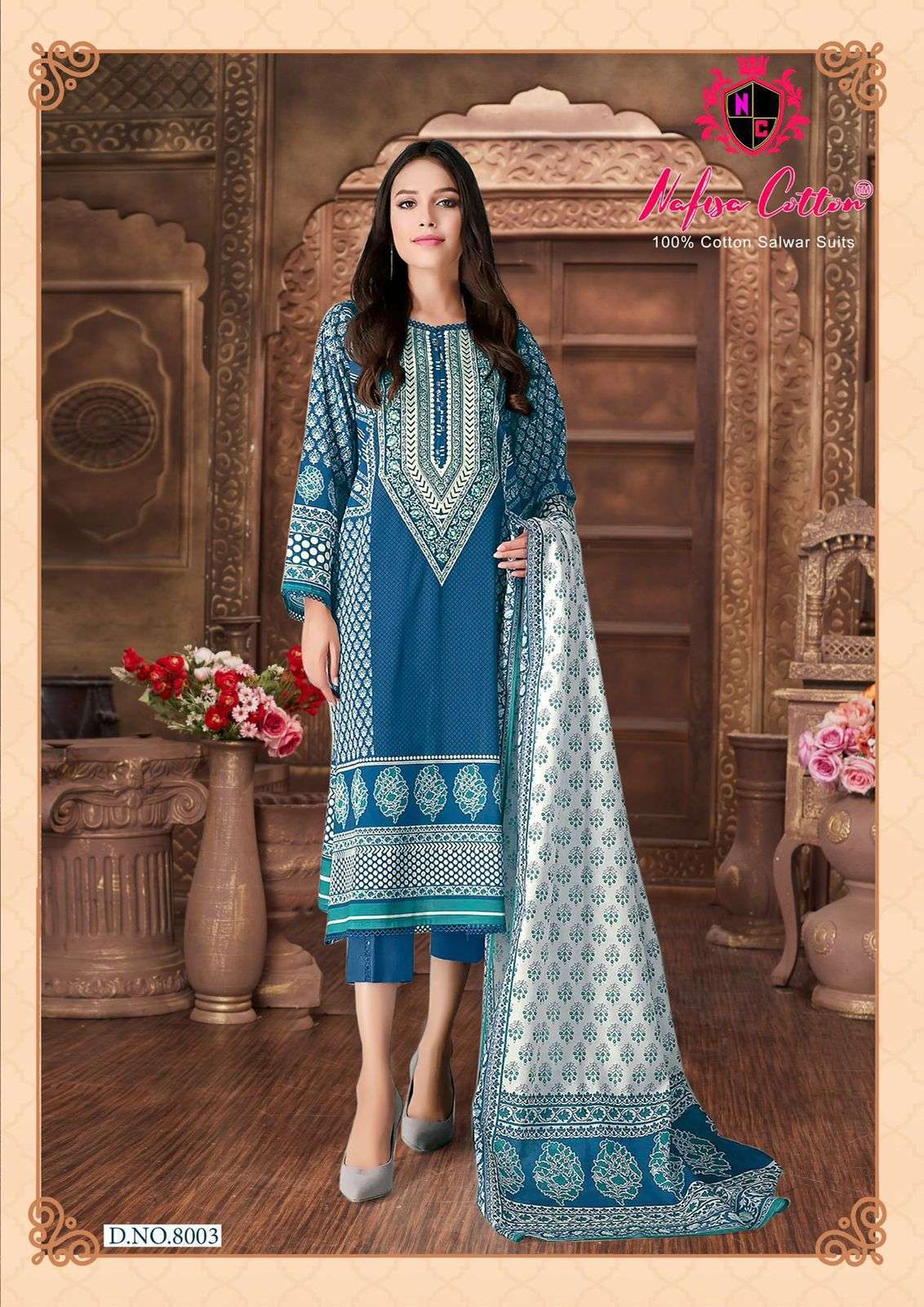 NAFISA COTTON SAFINA VOL 8 COTTON DIGITAL PRINTS SUIT
