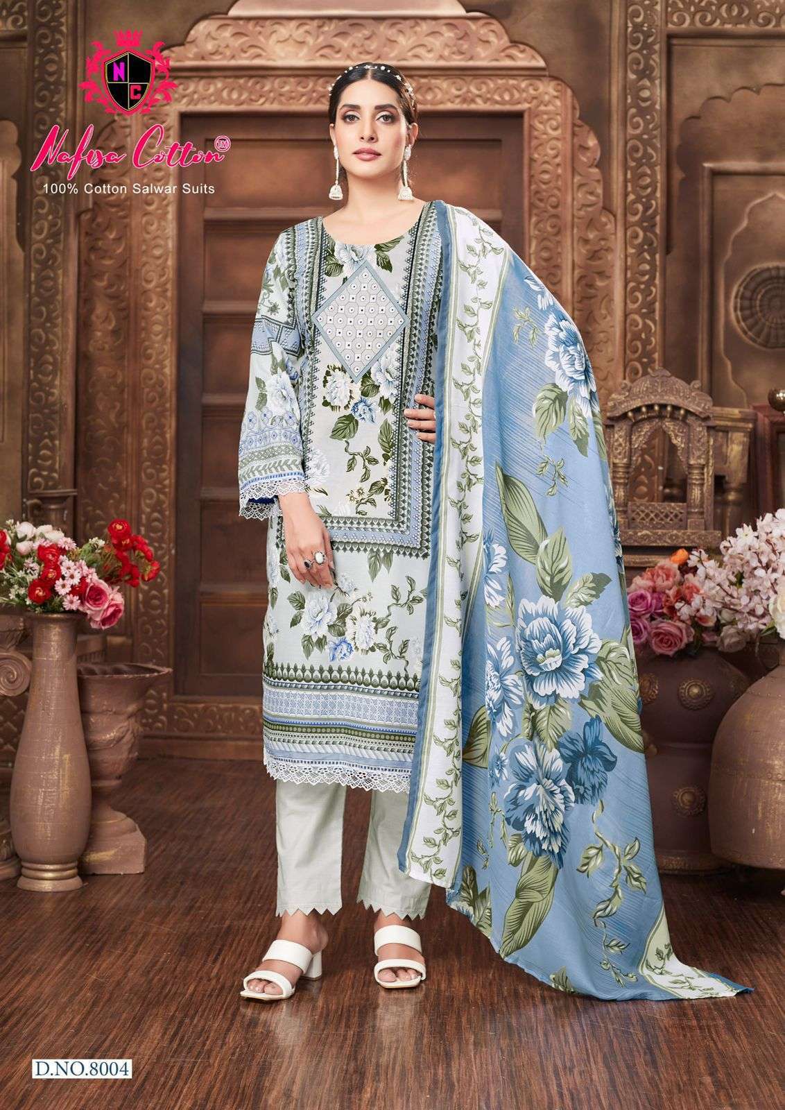 NAFISA COTTON SAFINA VOL 8 COTTON DIGITAL PRINTS SUIT