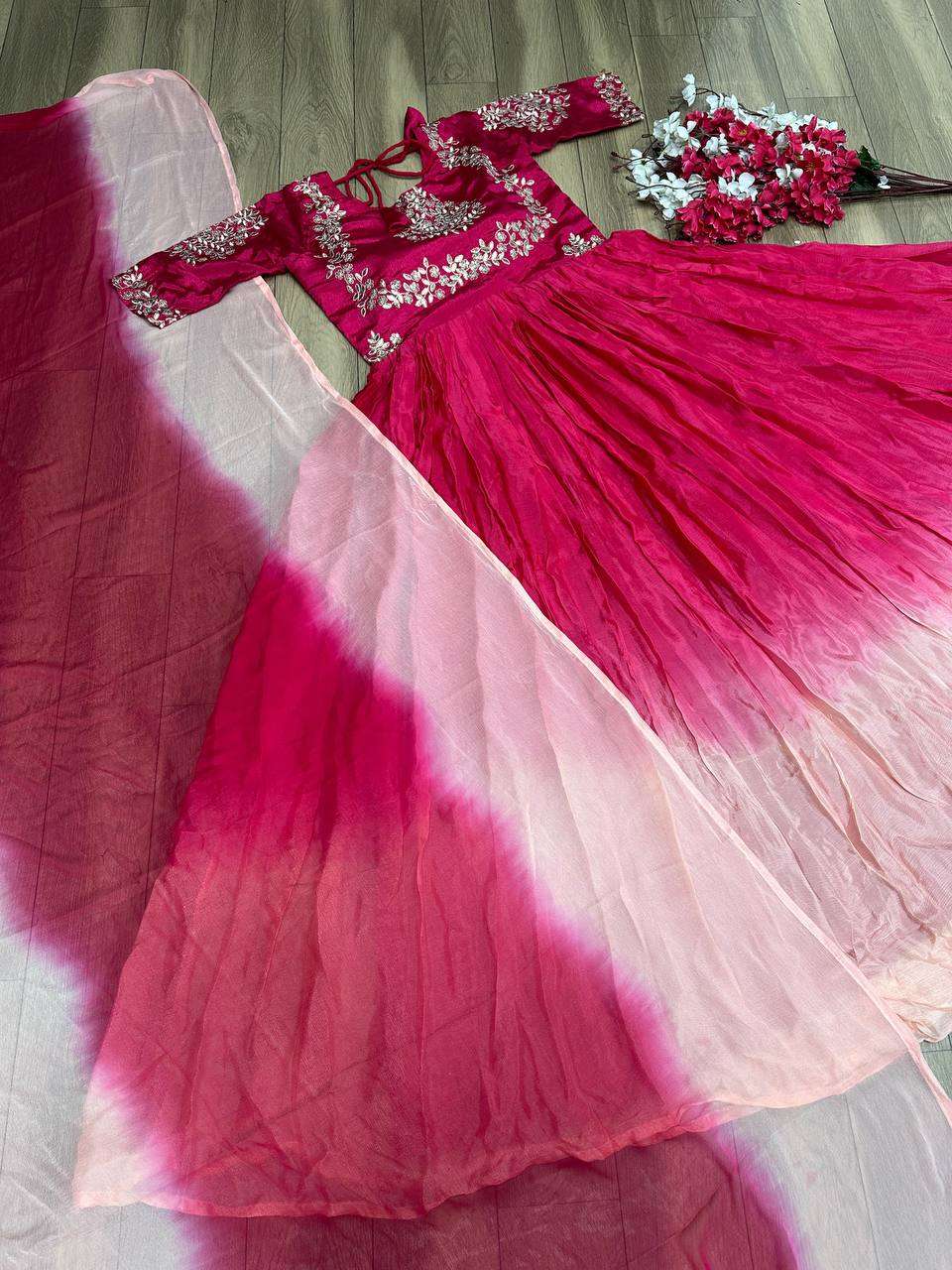 PC 375 GOWN DUPATTA